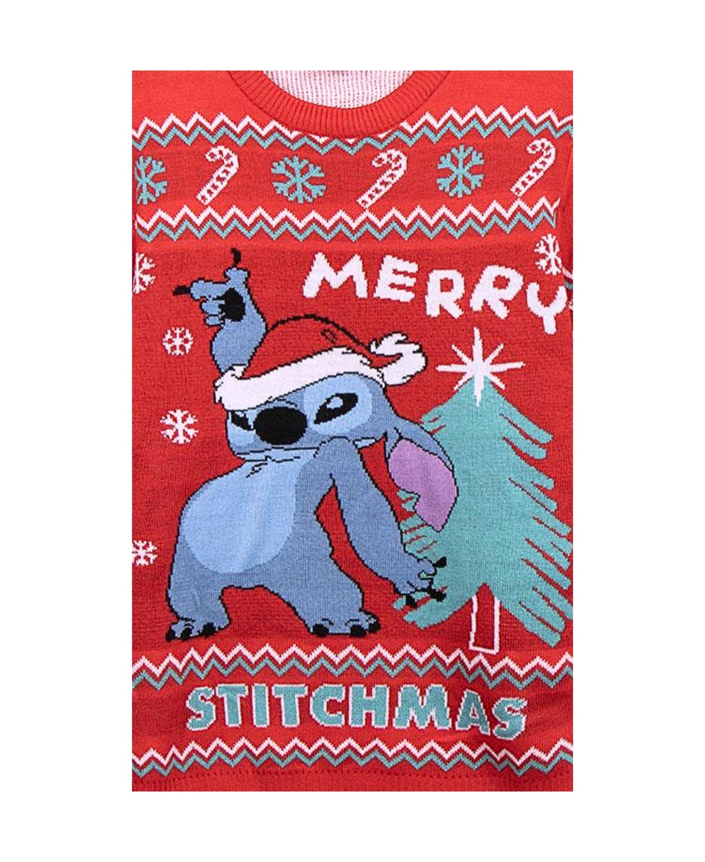 Stitch Strickpullover - Weihnachtspullover Gr. XS-XXL