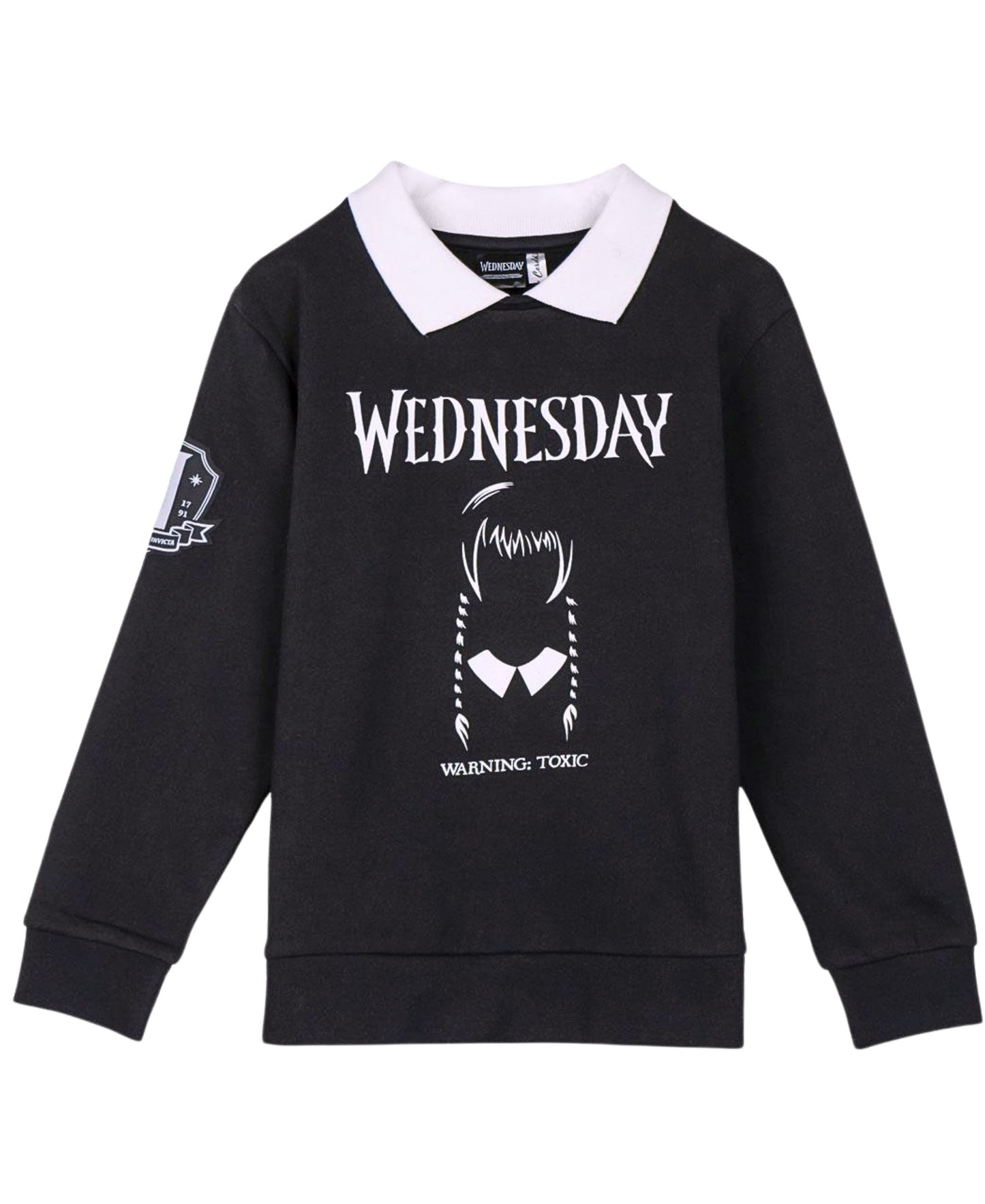 Sweatshirt Wednesday mit Kragen