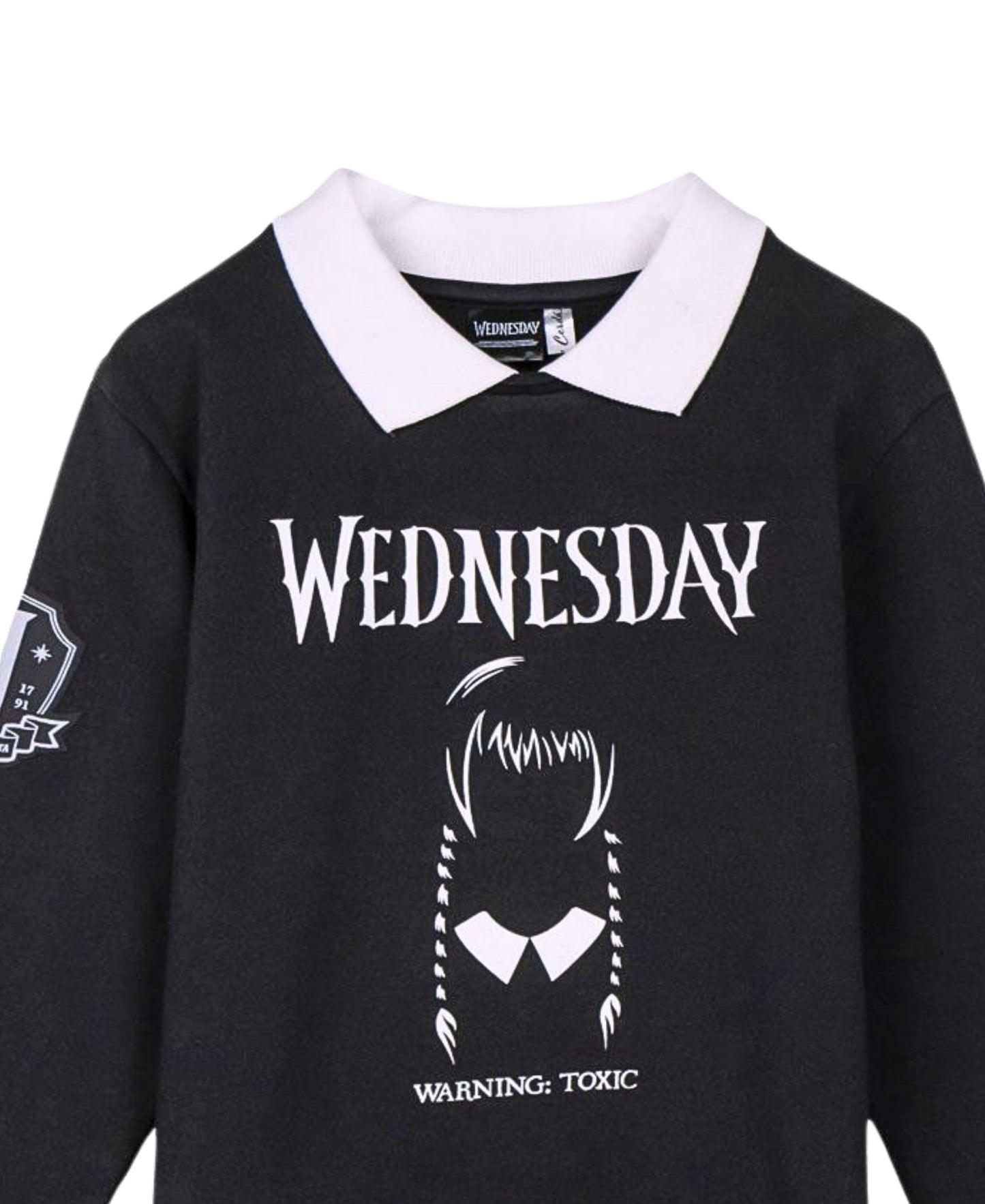 Sweatshirt Wednesday mit Kragen