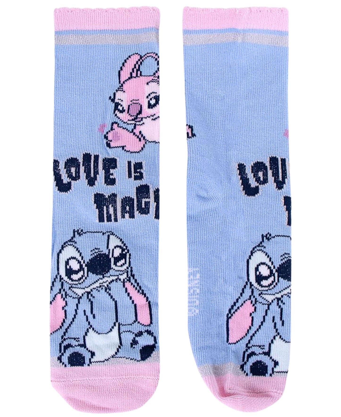 Stitch & Angel 4er - Pack Socken in Spardose Gr. 27-38