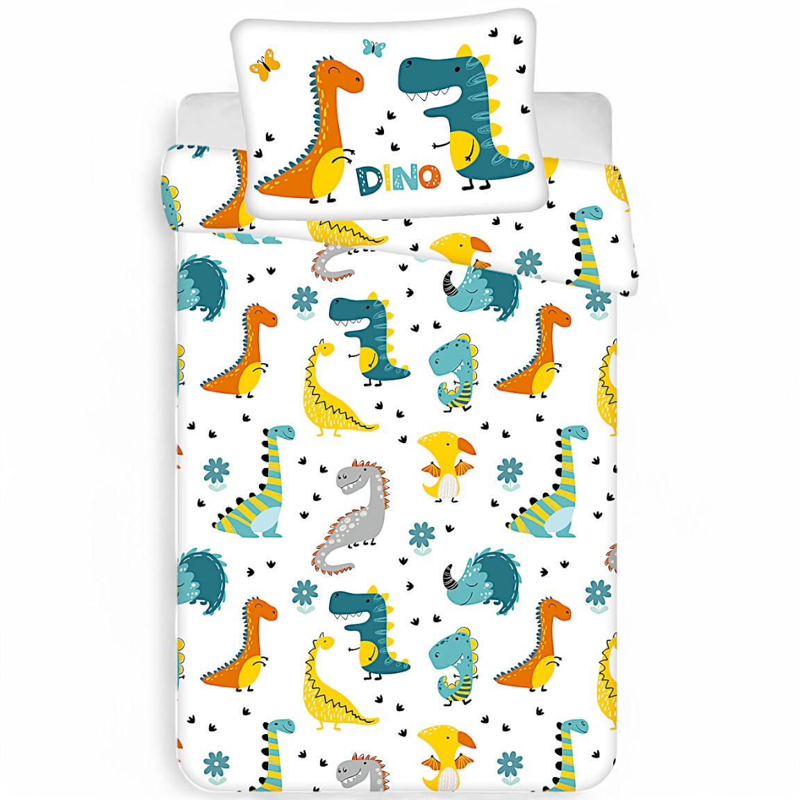 Dino Babybettwäsche Set 2-tlg. 100 x 135 cm