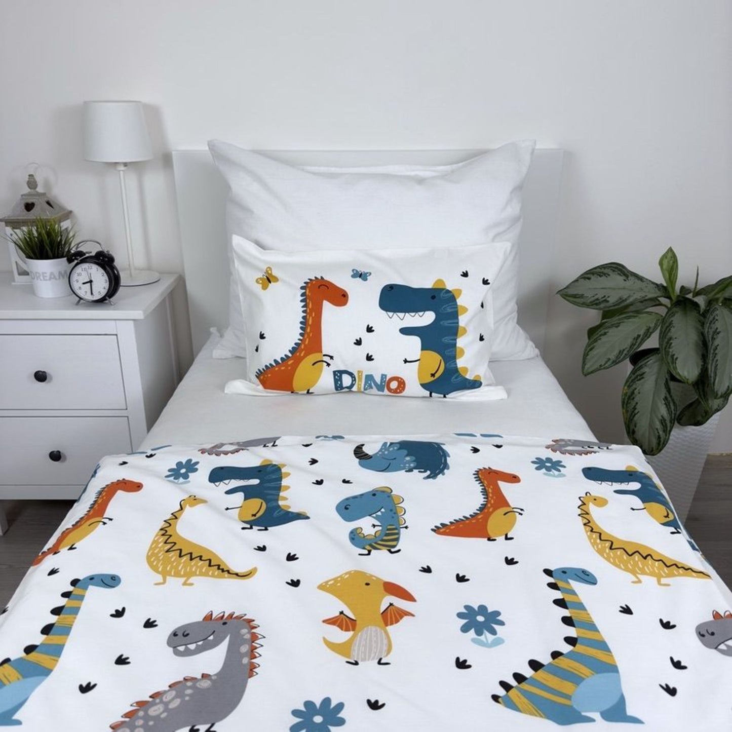Dino Babybettwäsche Set 2-tlg. 100 x 135 cm