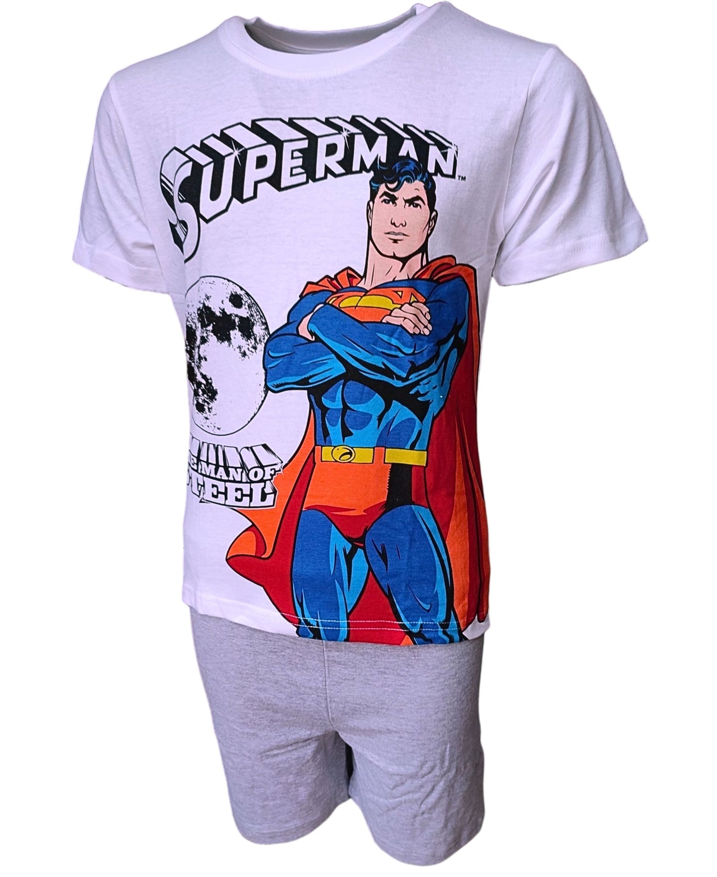 Schlafanzug kurz Superman für Jungen