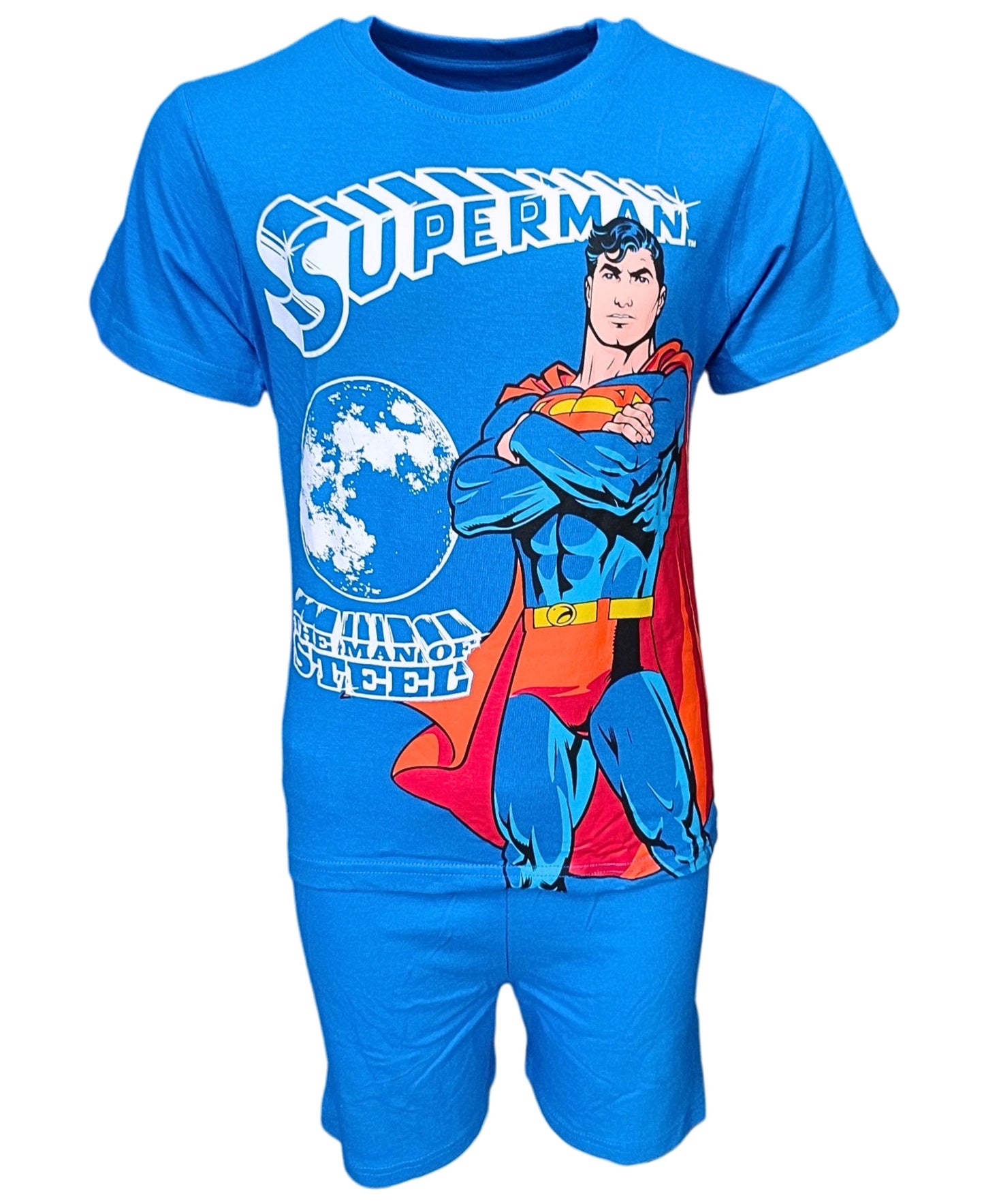 Schlafanzug kurz Superman für Jungen