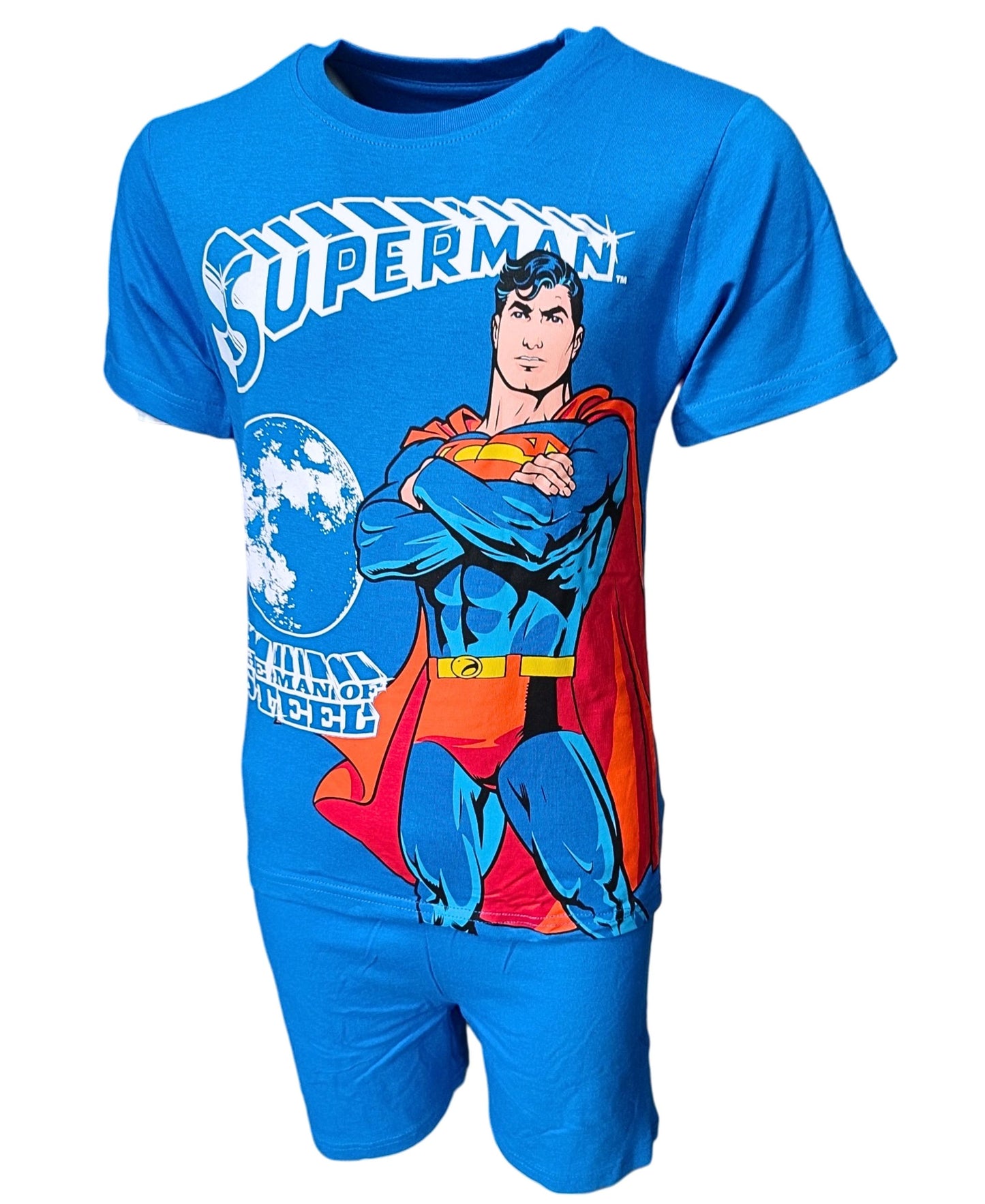 Schlafanzug kurz Superman für Jungen