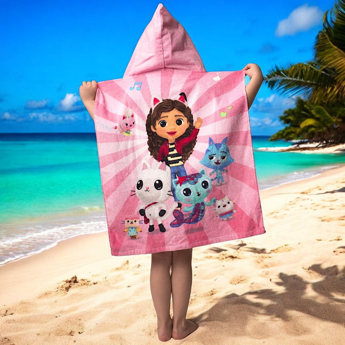 Gabby´s Dollhouse Badeponcho 50 x 115 cm