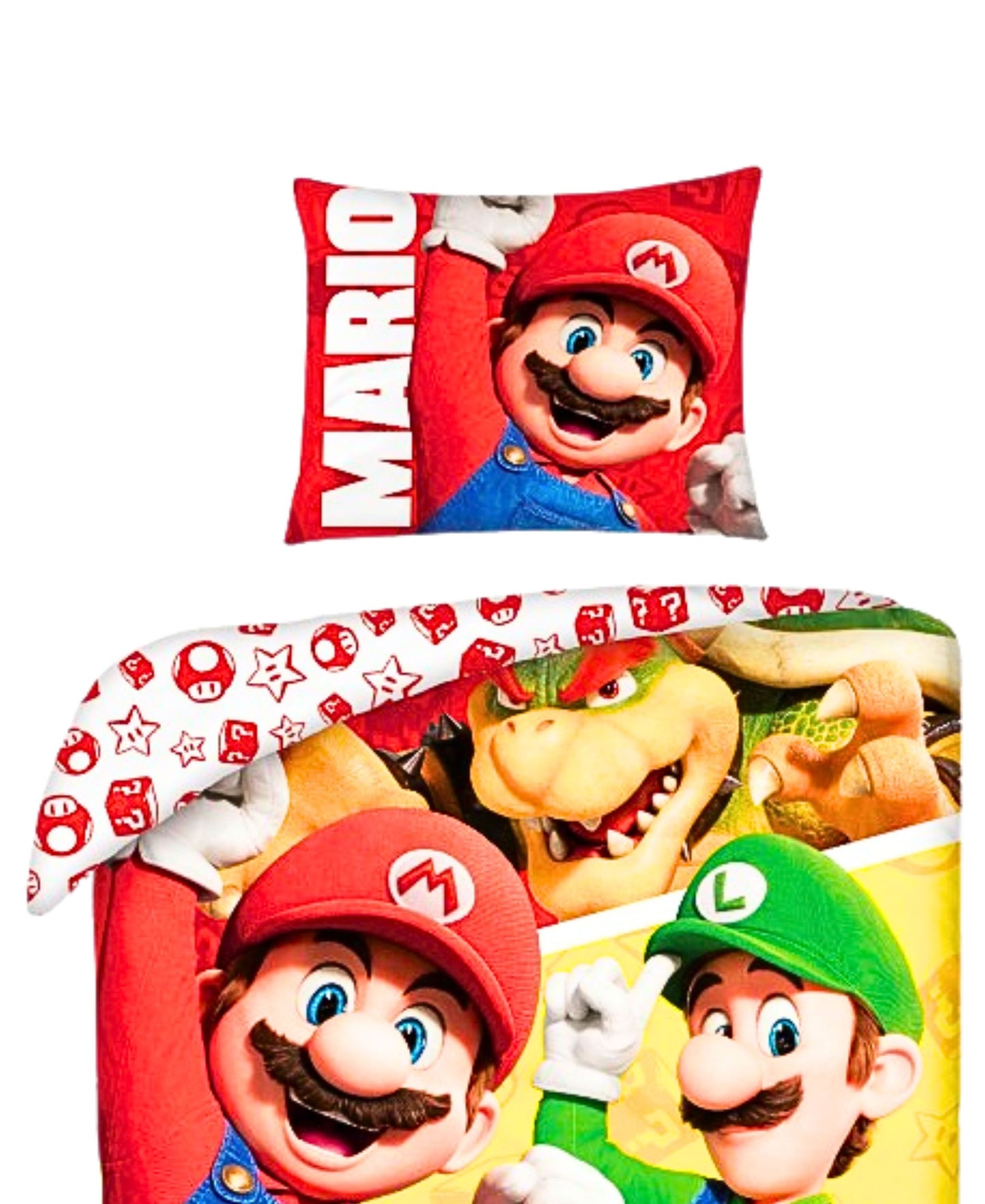 Super Mario Bettwäsche Set 2-tlg. 135-140 x 200 cm