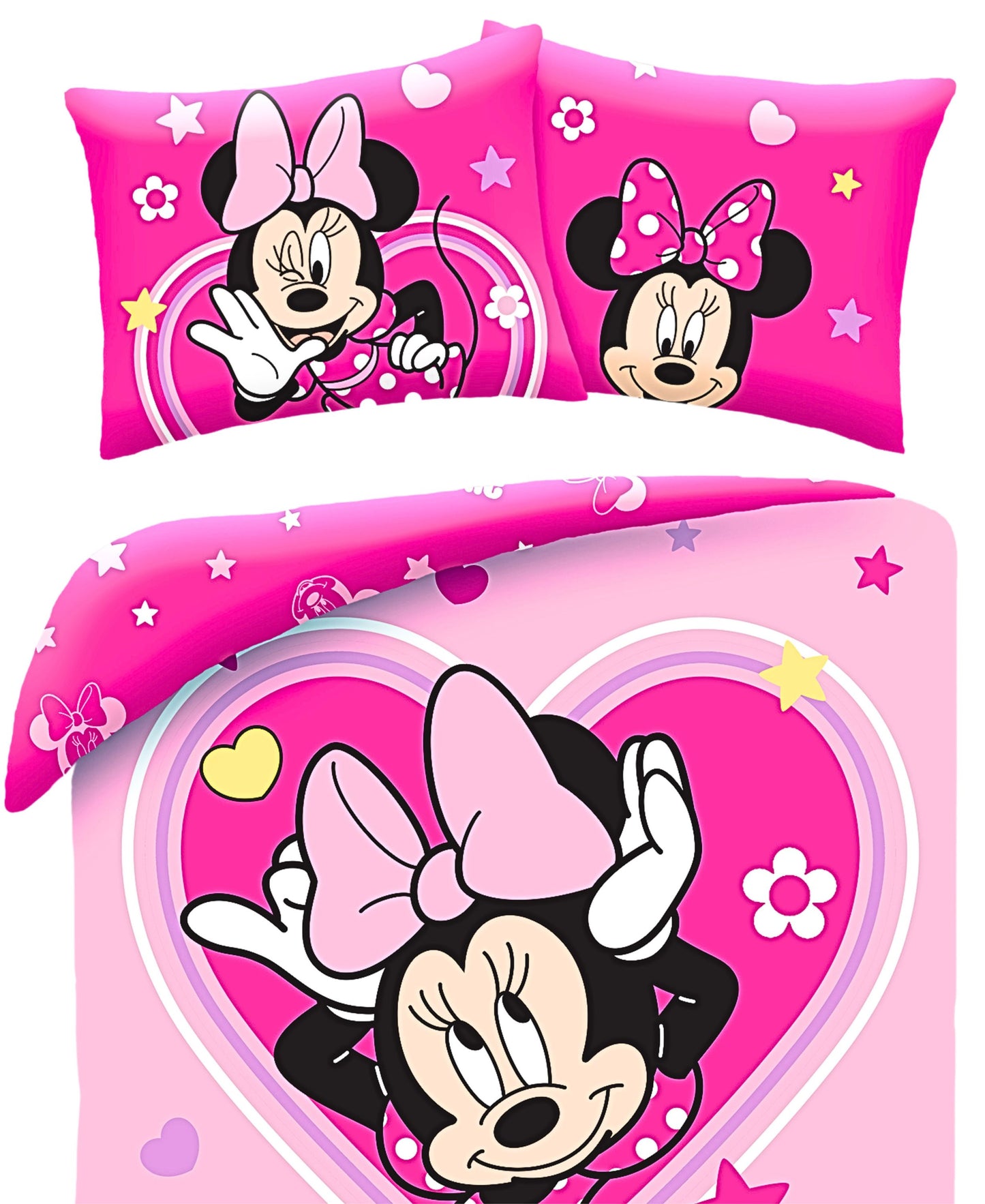 Minnie Mouse Wende-Kinderbettwäsche Set 2-tlg. 135-140 x 200 cm