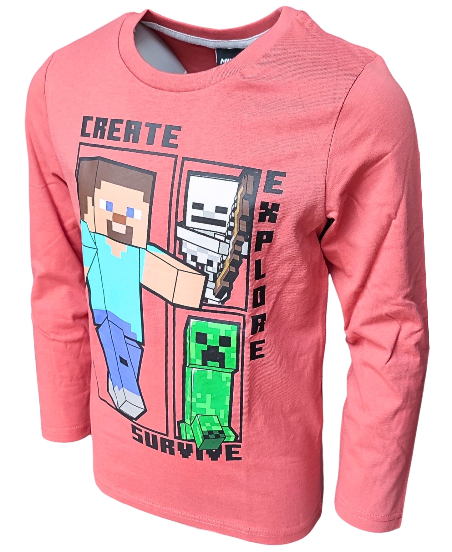 Langarmshirt Minecraft für Jungen