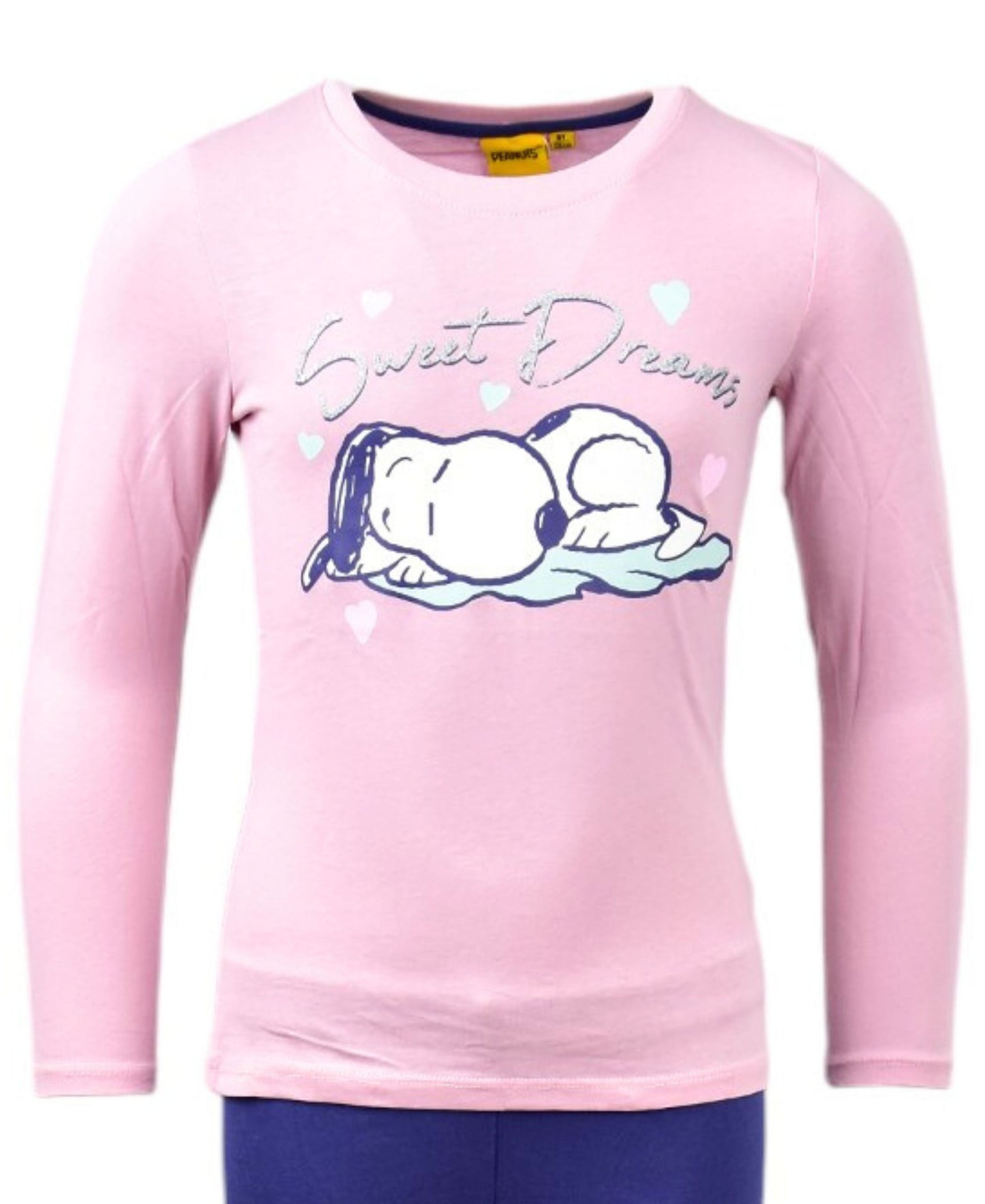 Snoopy Schlafanzug lang für Mädchen