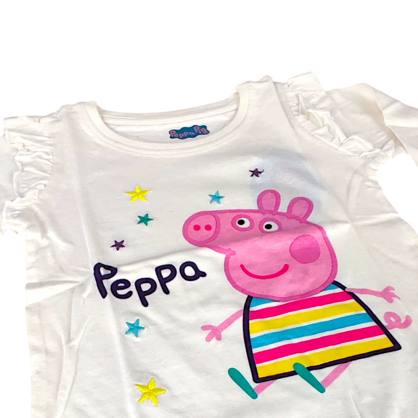 Peppa Pig Langarmshirt mit Rüschen für Mädchen Gr. 92 - 116 cm