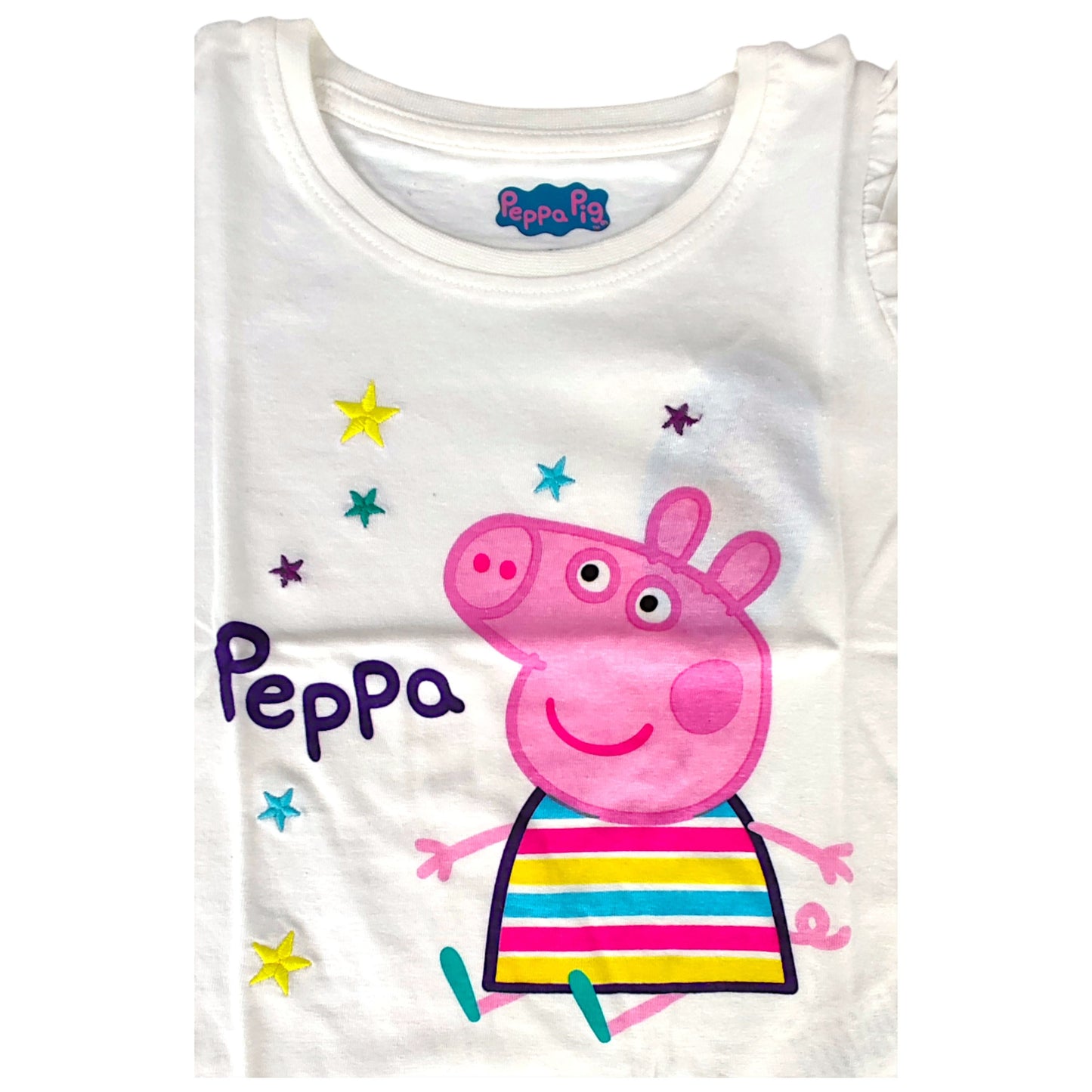 Peppa Pig Langarmshirt mit Rüschen für Mädchen Gr. 92 - 116 cm