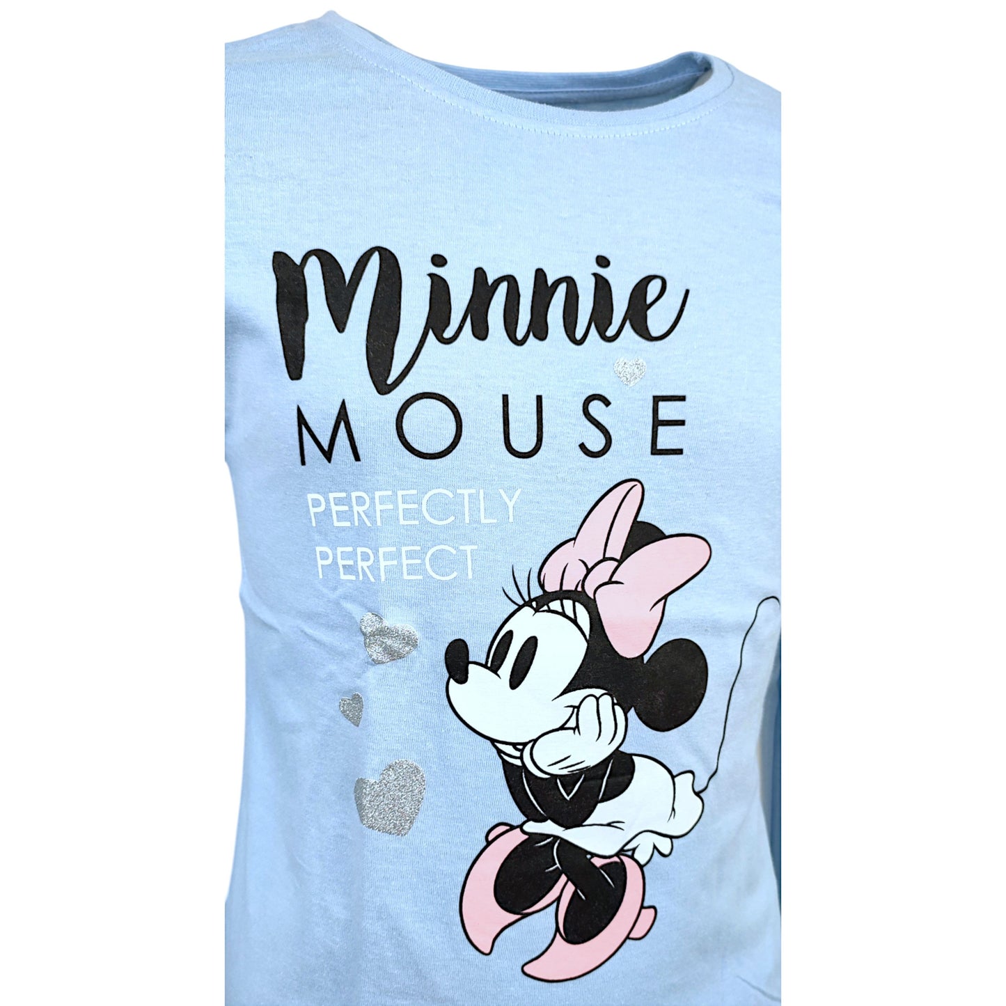 Minnie Mouse Langarmshirt mit Glitzer für Mädchen Gr. 98 - 128 cm