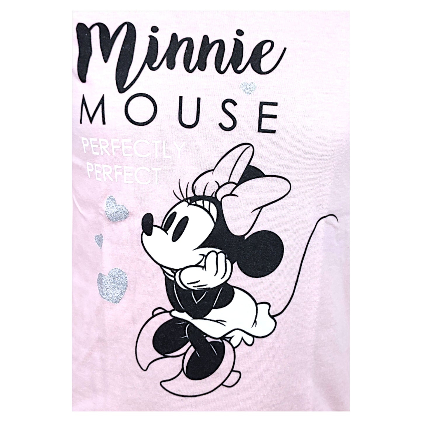 Minnie Mouse Langarmshirt mit Glitzer für Mädchen Gr. 98 - 128 cm