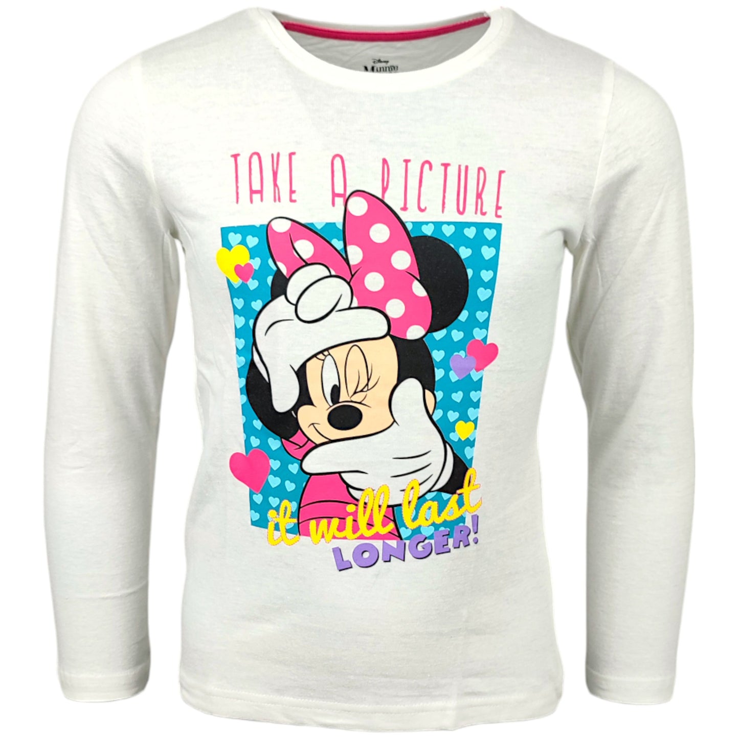 Minnie Mouse Langarmshirt für Mädchen Gr. 98 - 128 cm