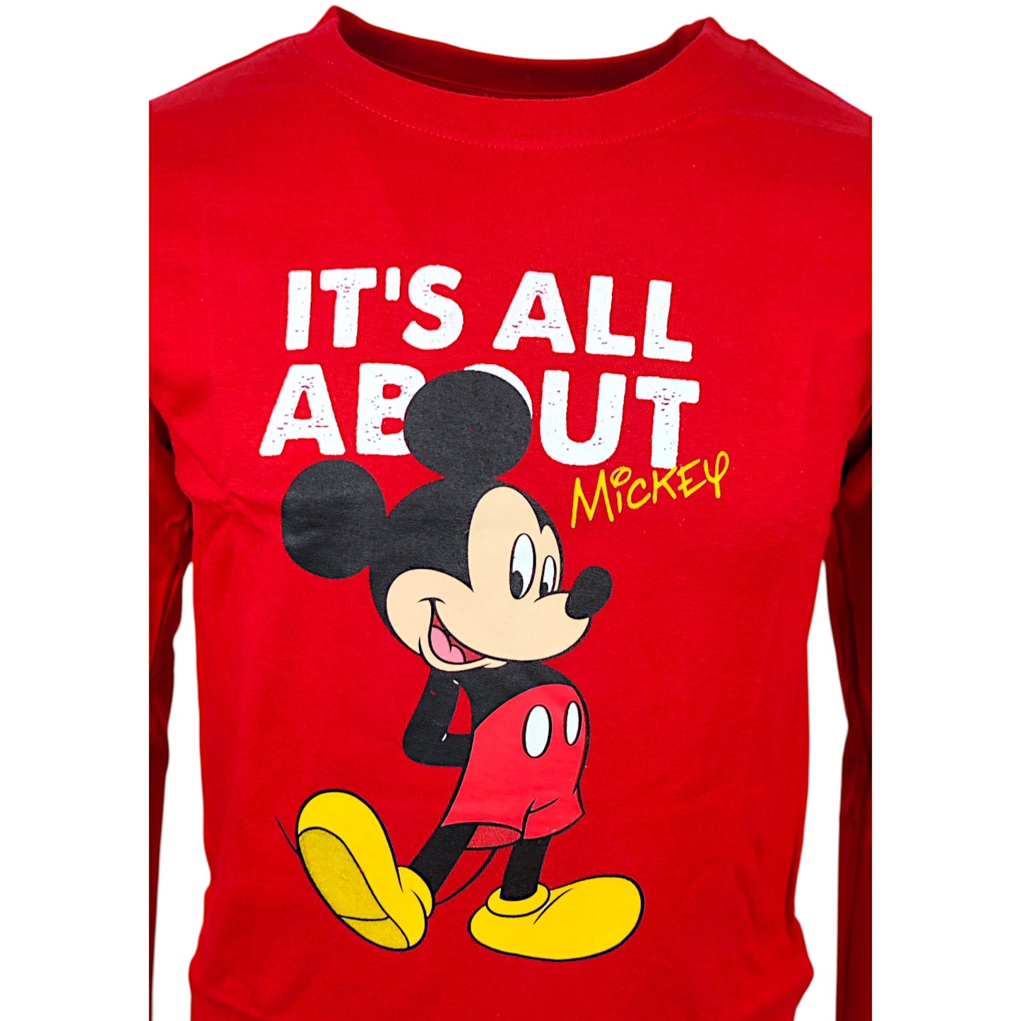 Mickey Mouse Langarmshirt für Jungen Gr. 98 - 128 cm