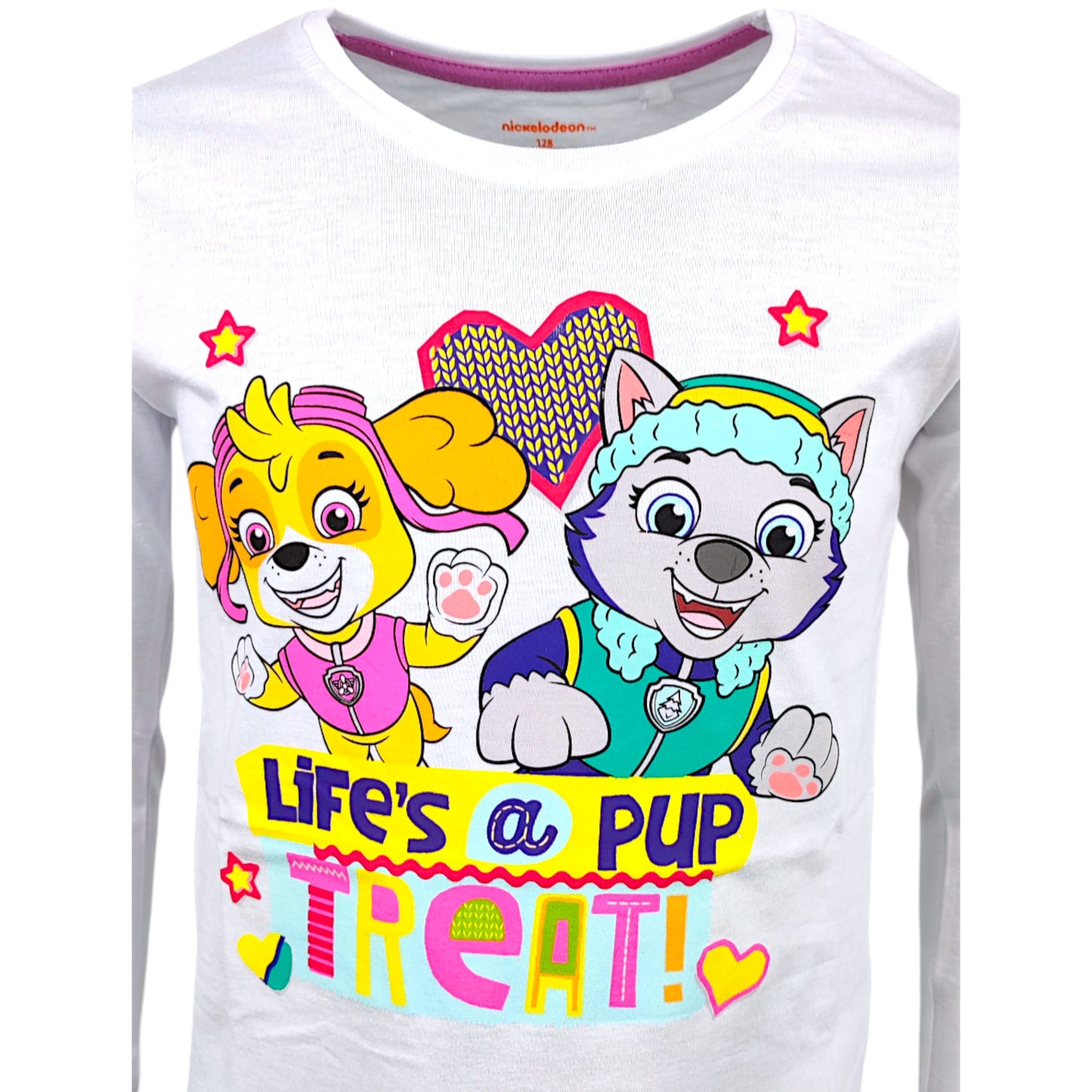 Paw Patrol Langarmshirt Skye & Everest für Mädchen Gr. 98 - 128 cm