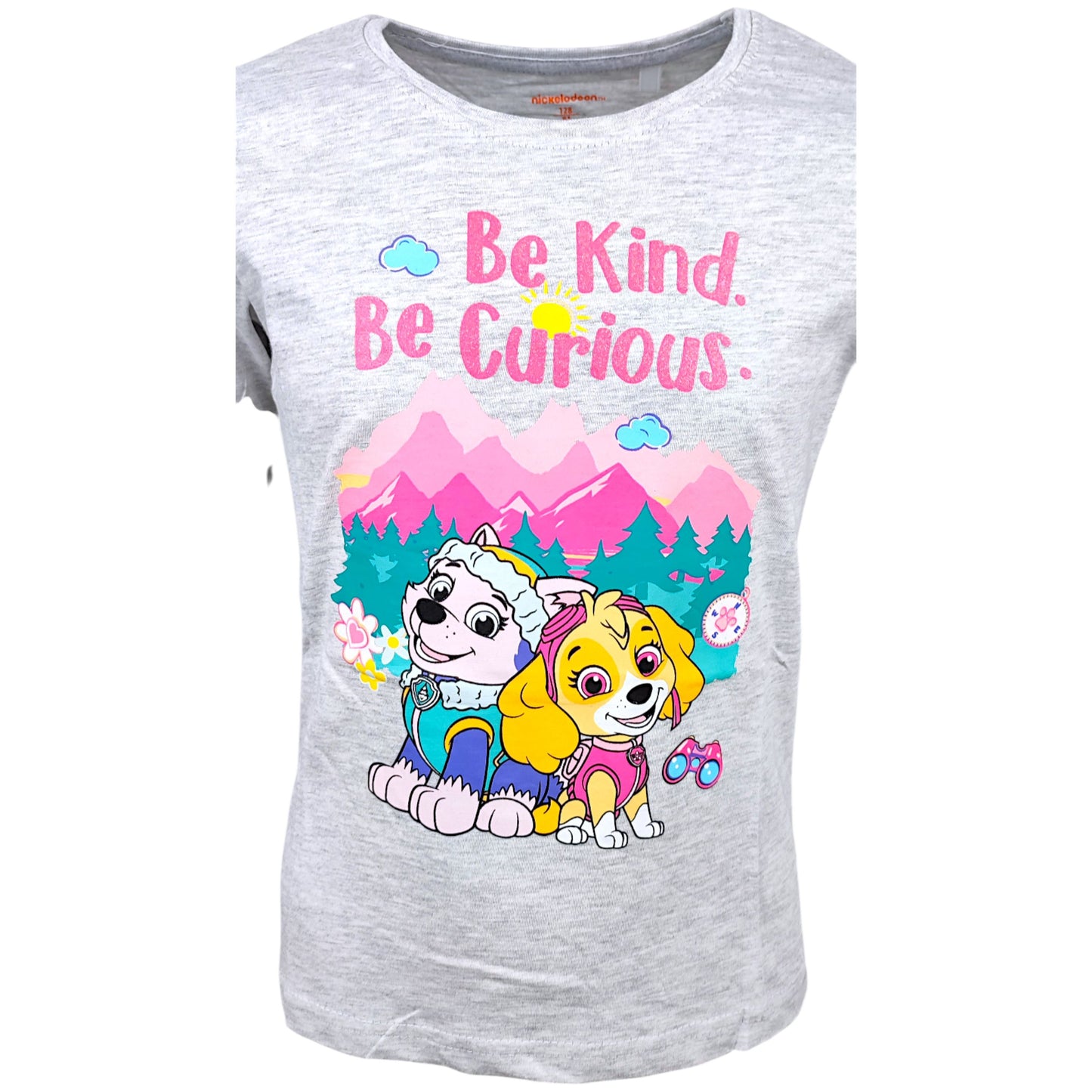 Paw Patrol Langarmshirt mit Glitzer Skye & Everest für Mädchen Gr. 98 - 128 cm