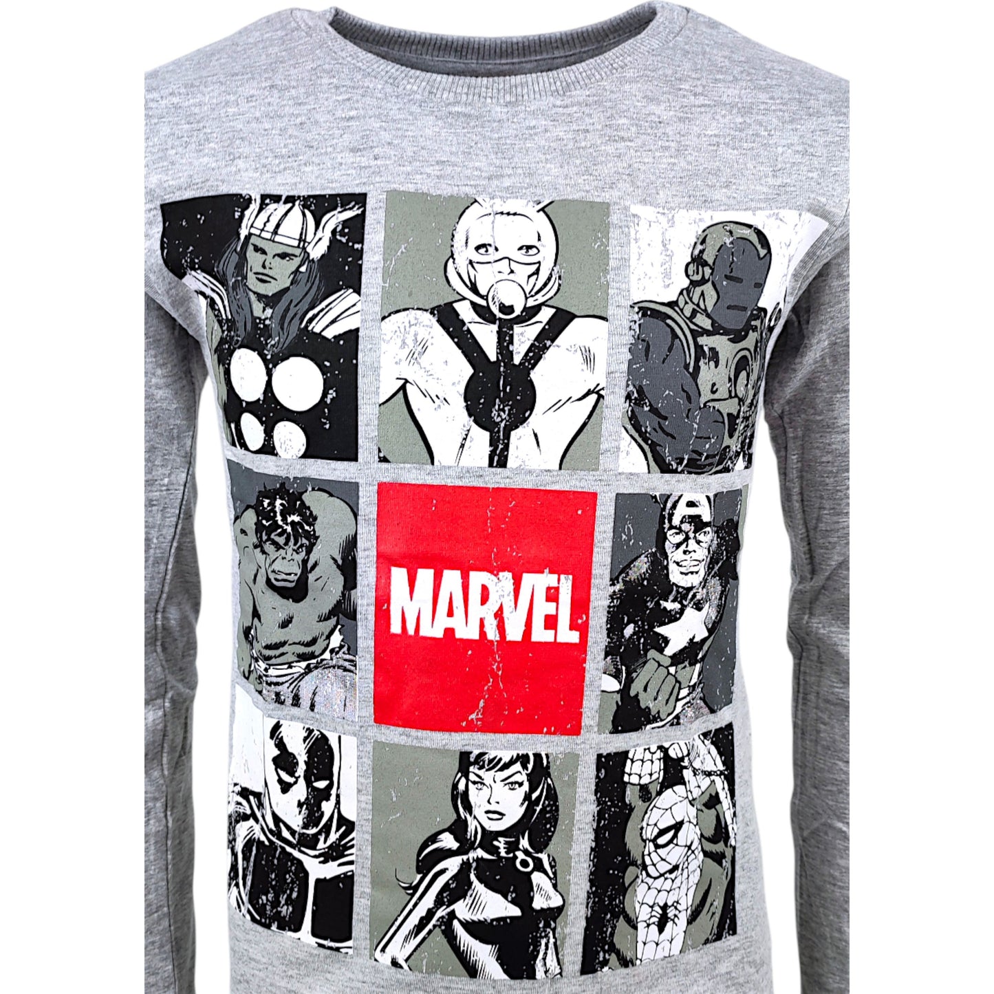 Marvel Langarmshirt im Comic Stil für Jungen Gr. 134 - 164 cm
