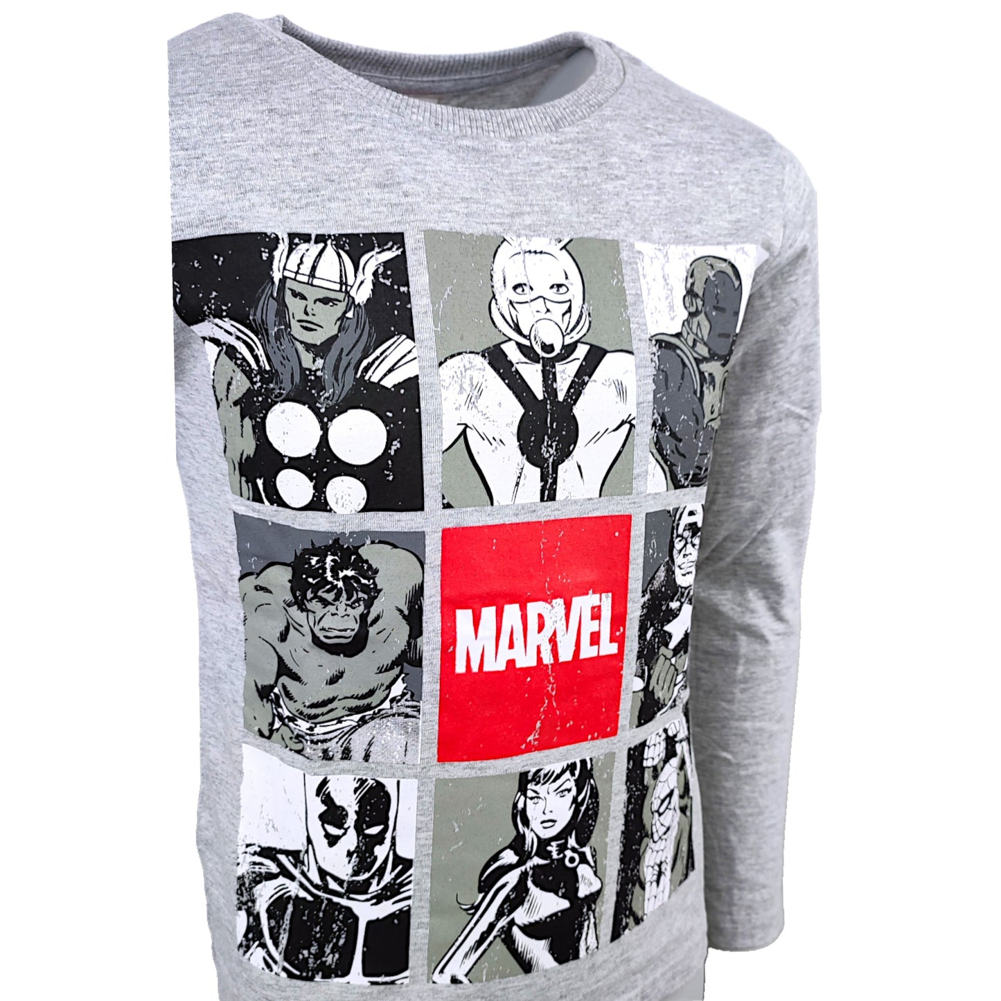 Marvel Langarmshirt im Comic Stil für Jungen Gr. 134 - 164 cm