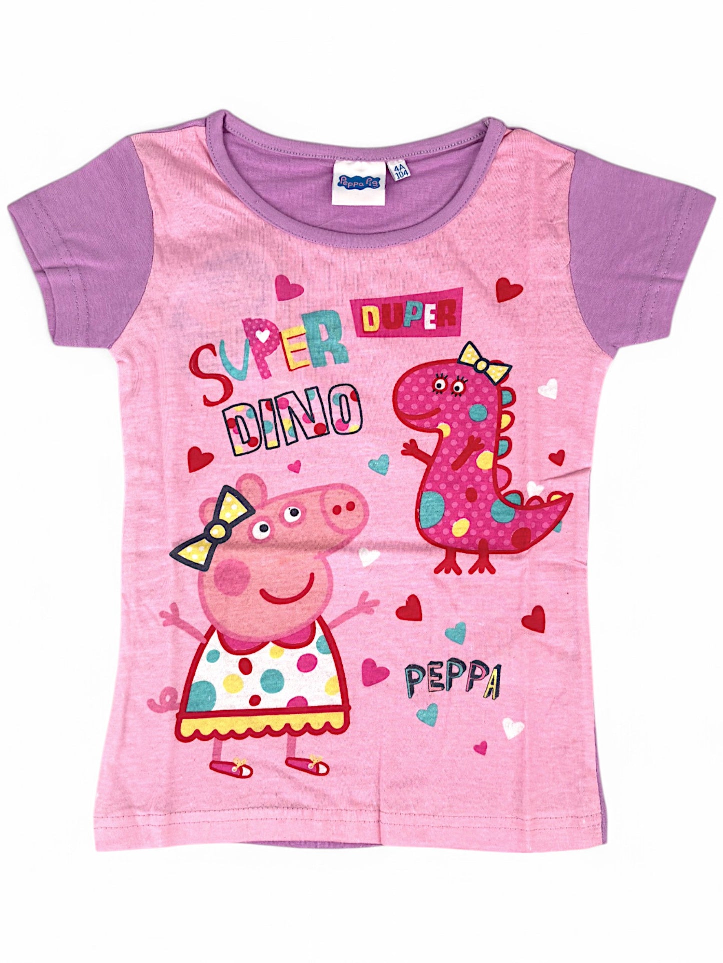 T-Shirt Peppa Pig & Dino Gr. 92 - 116 cm