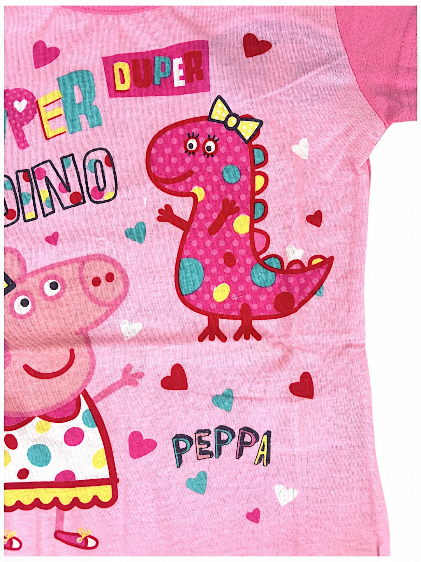 T-Shirt Peppa Pig & Dino Gr. 92 - 116 cm