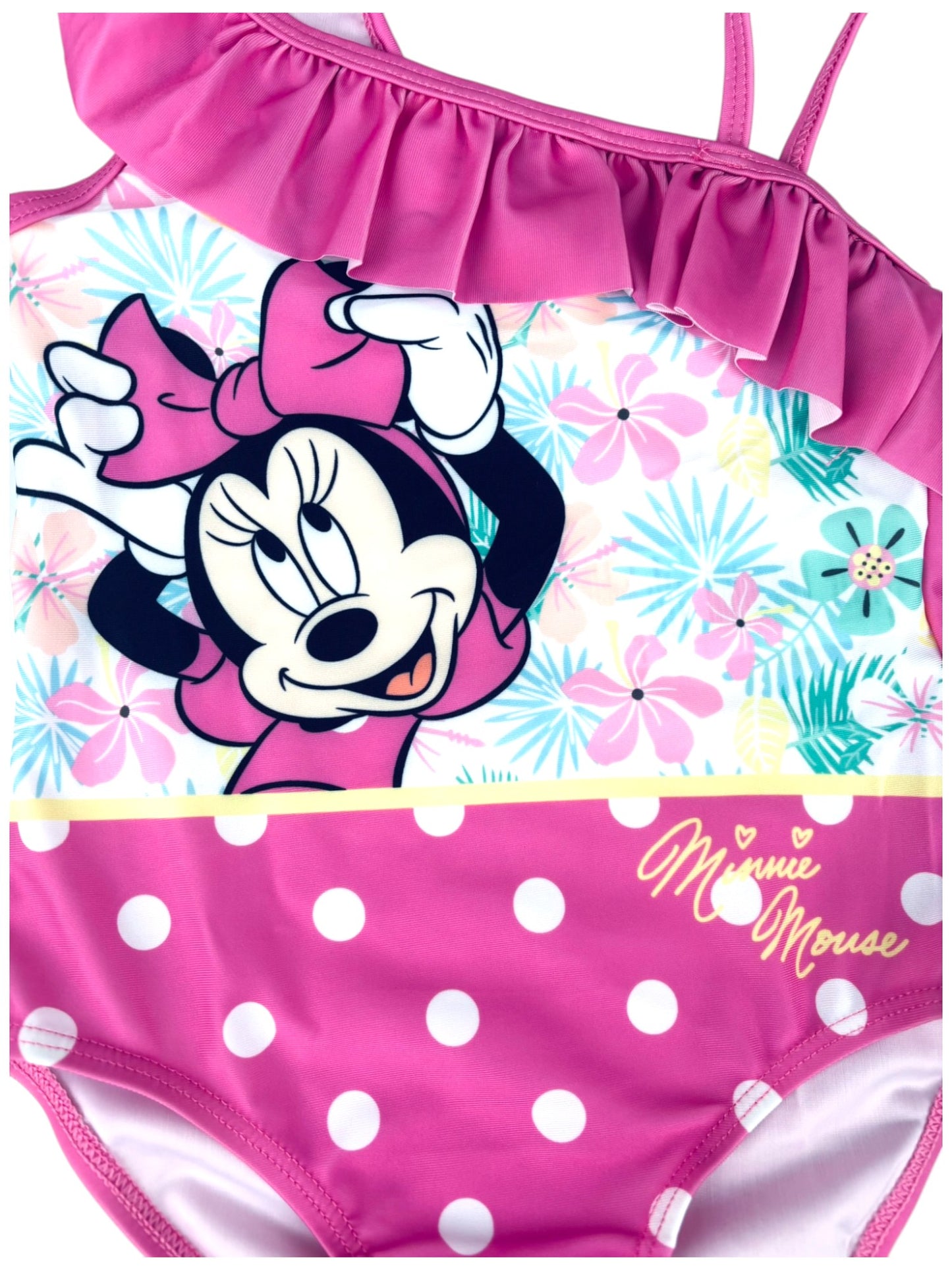 Disney Minnie Mouse Badeanzug mit Rüschen Gr. 98 -128 cm