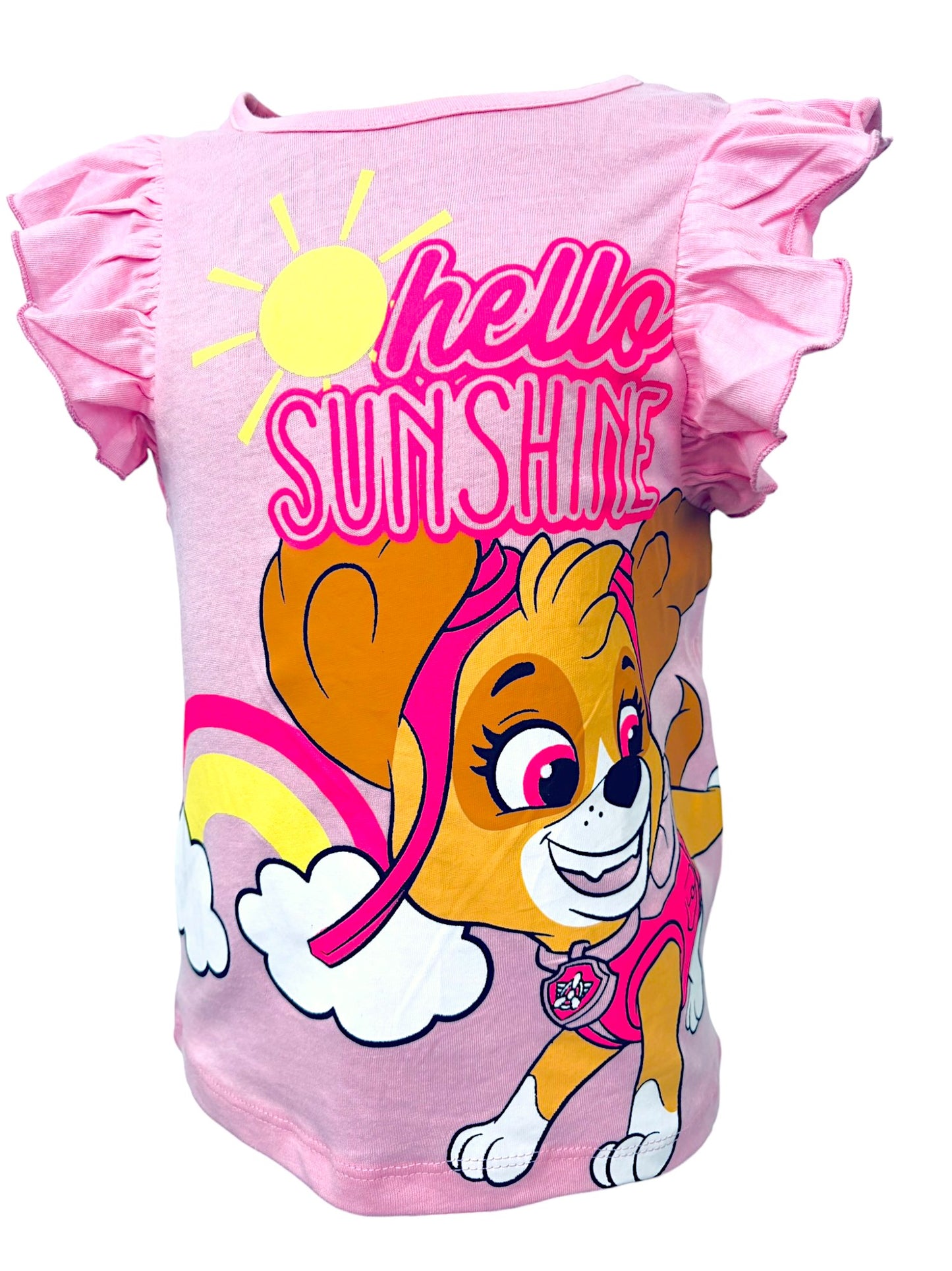 Paw Patrol Shirttop Skye mit Rüschen für Mädchen Gr. 98 - 116 cm