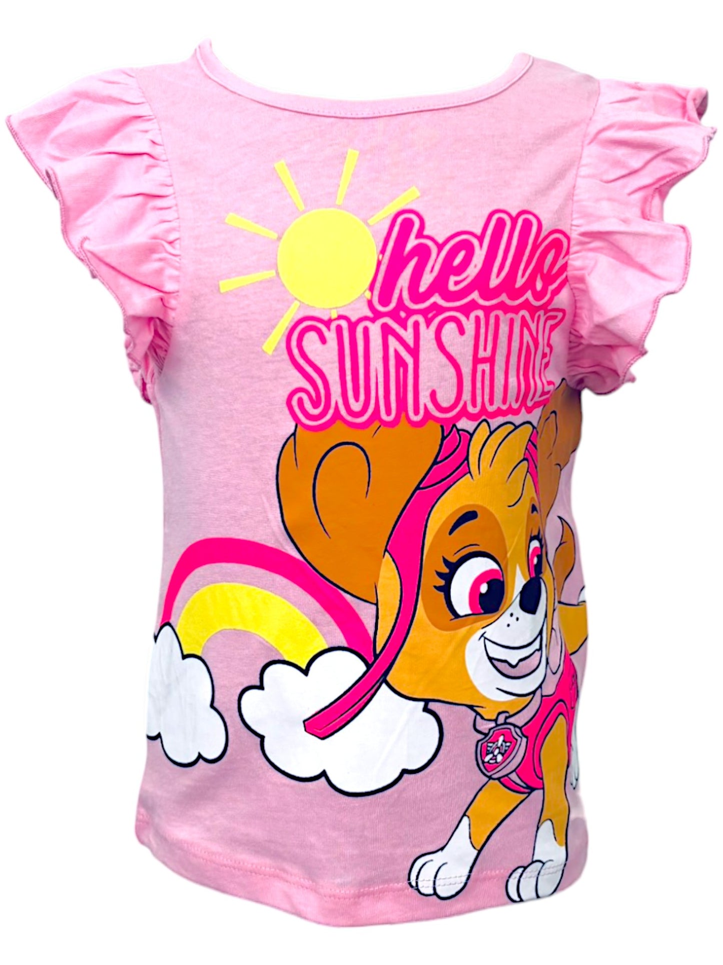 Paw Patrol Shirttop Skye mit Rüschen für Mädchen Gr. 98 - 116 cm