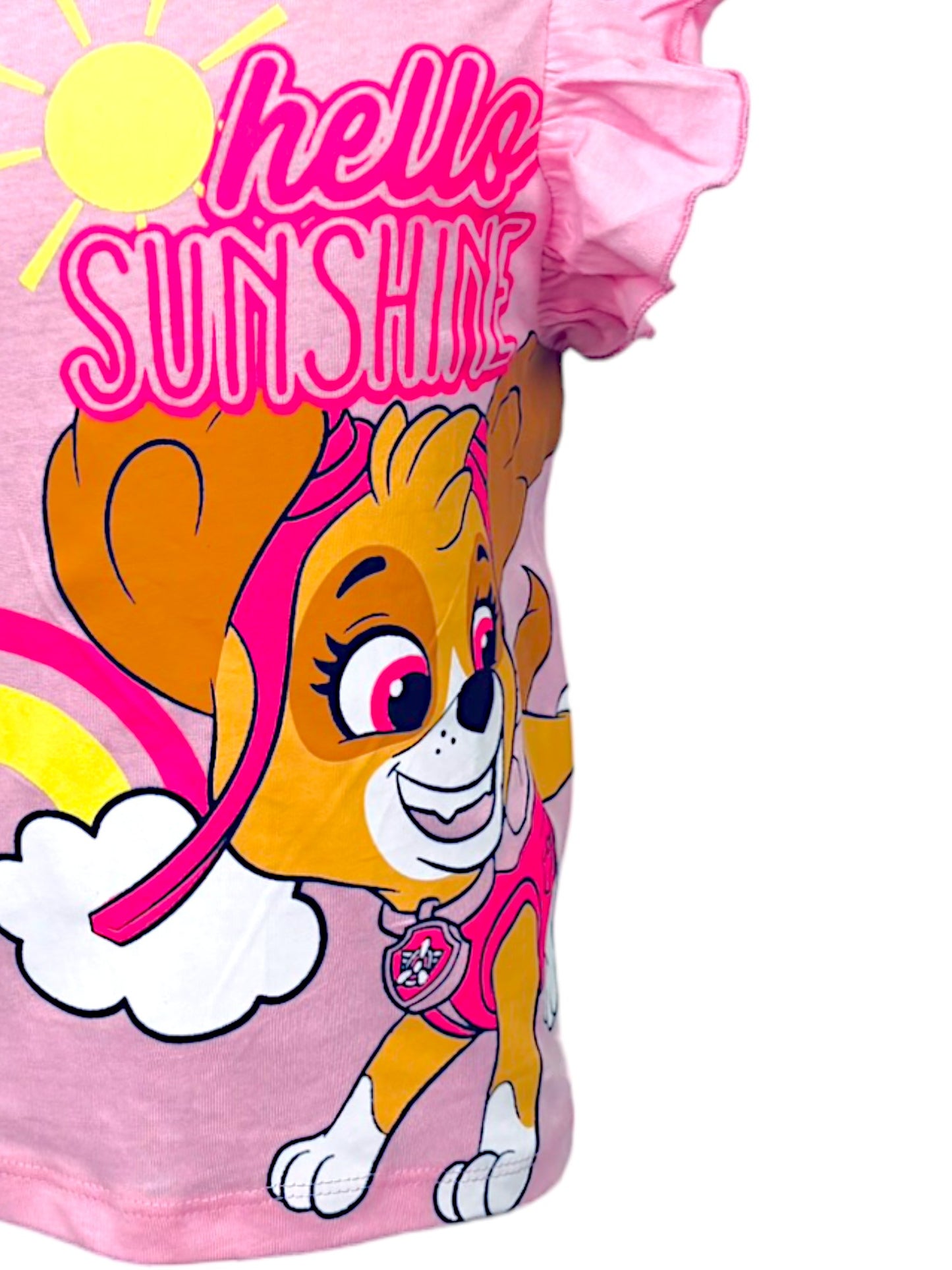 Paw Patrol Shirttop Skye mit Rüschen für Mädchen Gr. 98 - 116 cm