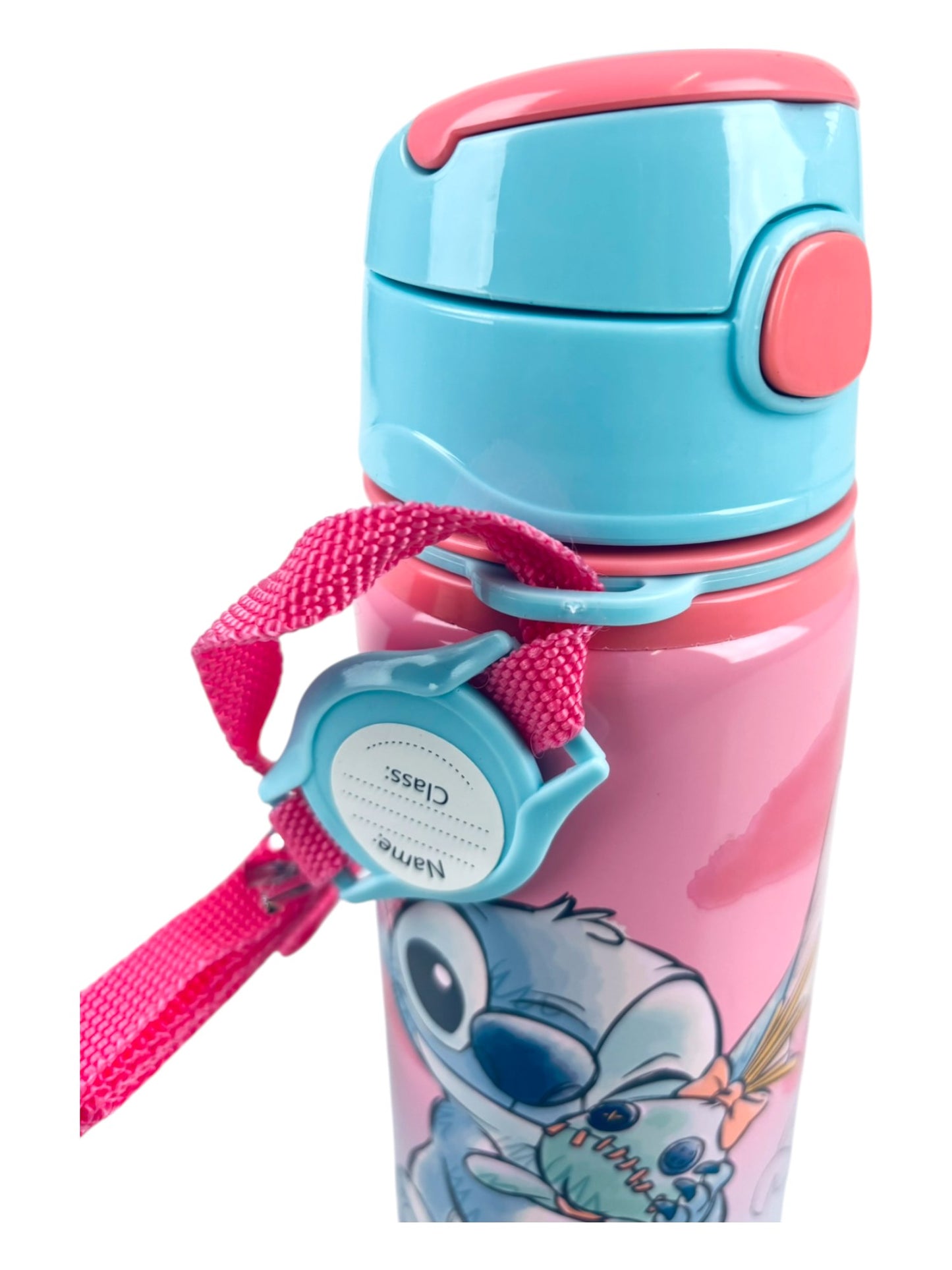 Alu-Trinkflasche Disney Stitch 600 ml mit Tragegurt