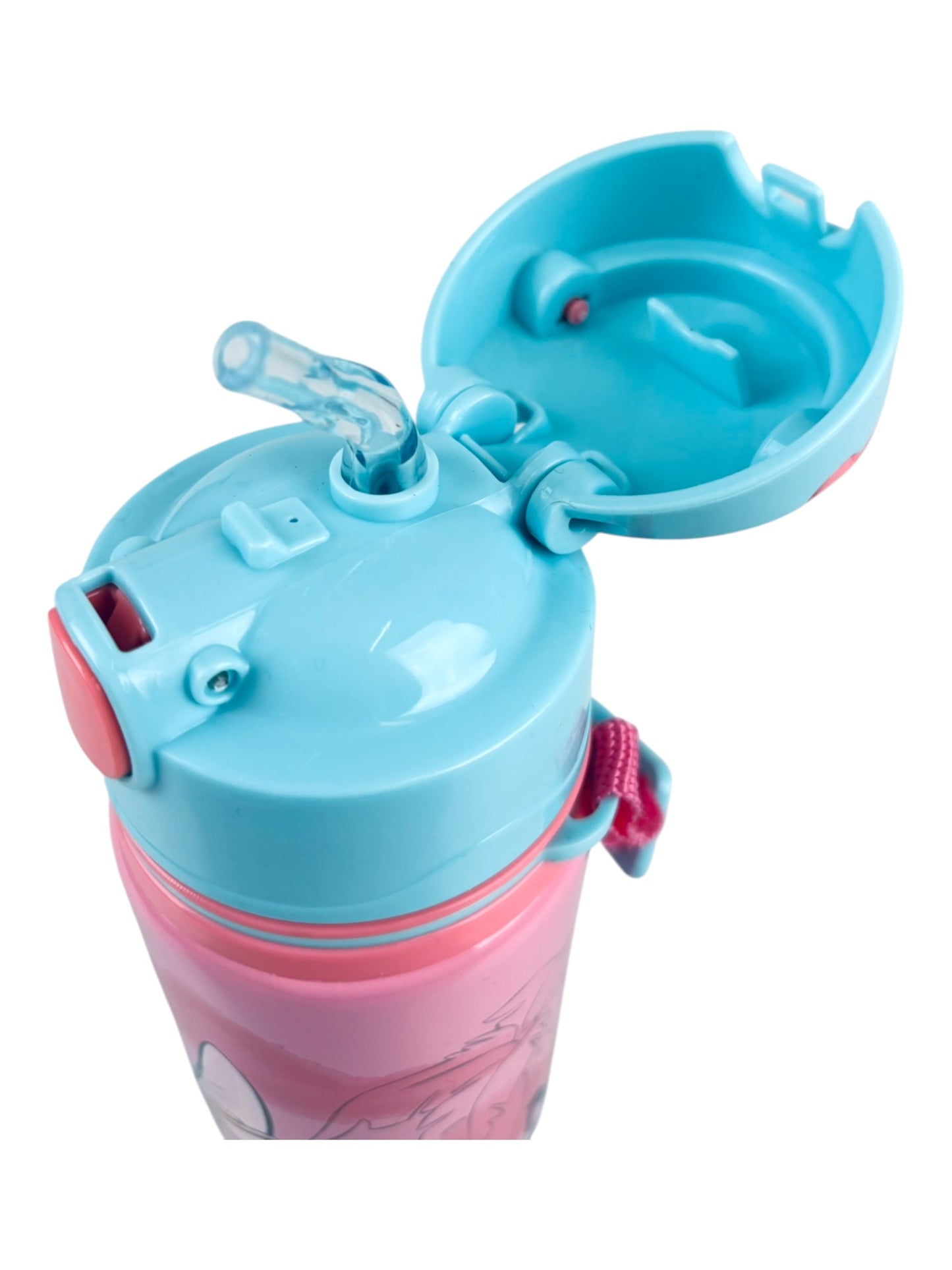 Alu-Trinkflasche Disney Stitch 600 ml mit Tragegurt