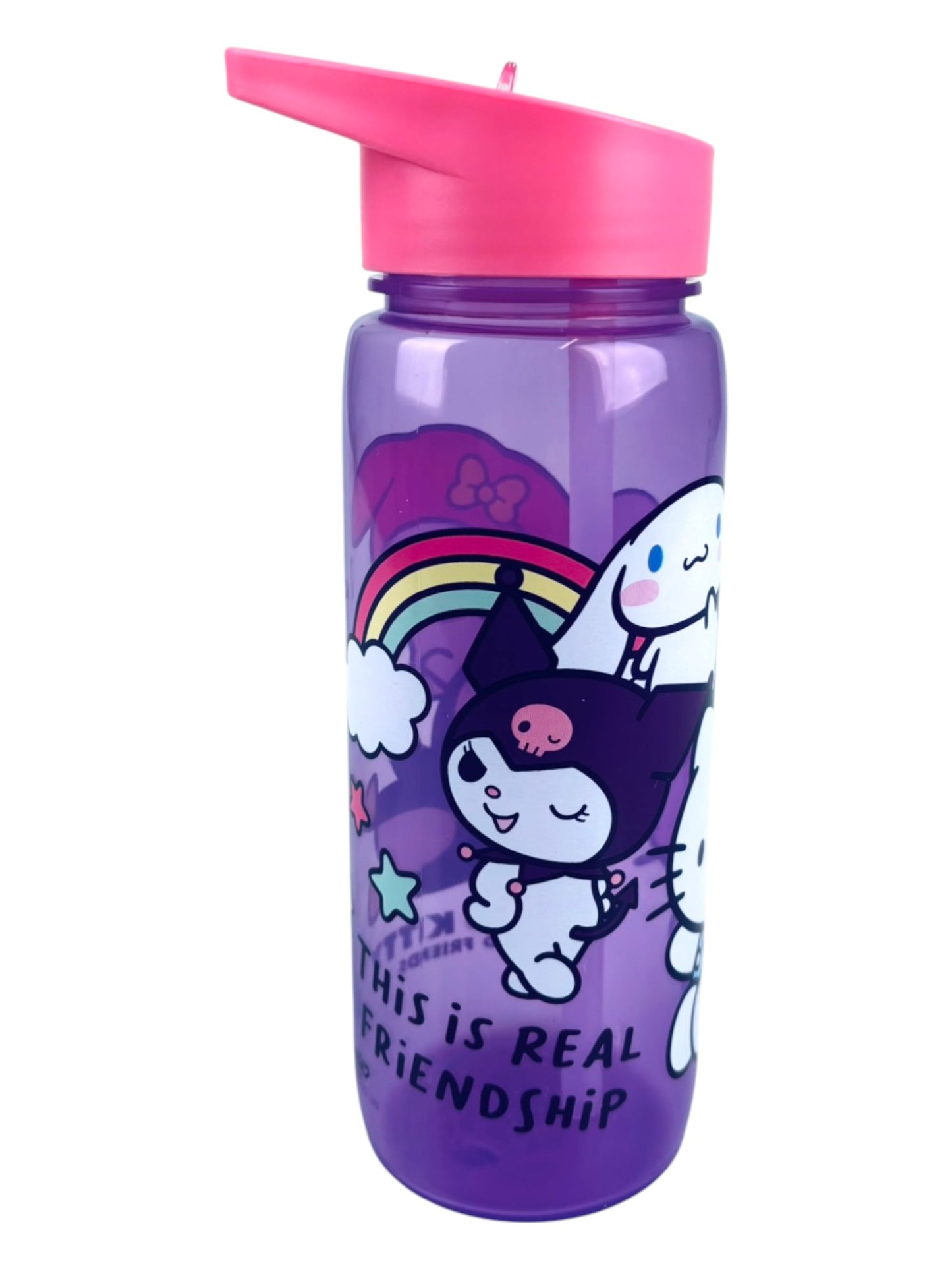Hello Kitty Trinkflasche 600 ml mit Griff & Trinkkappe