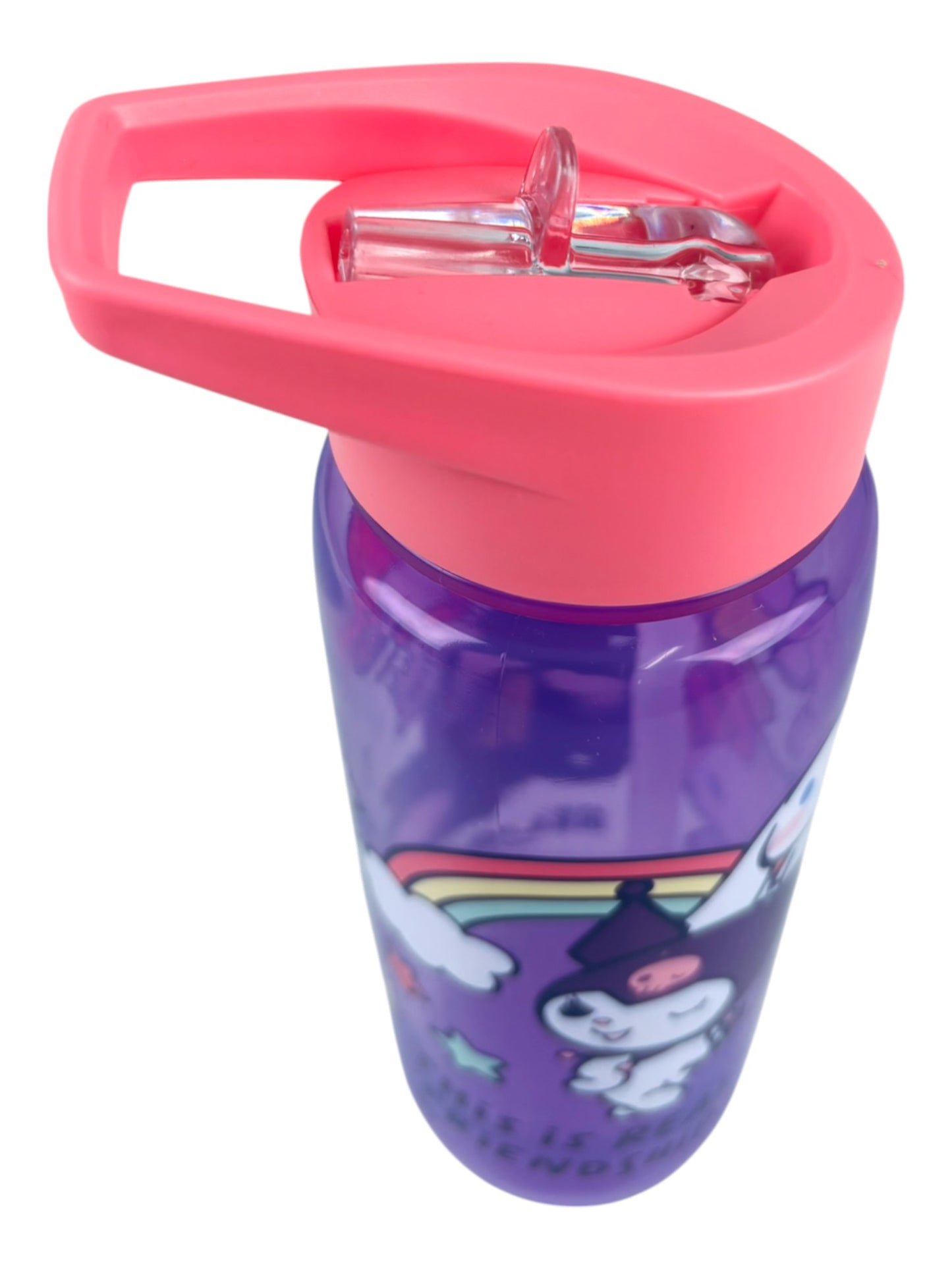 Hello Kitty Trinkflasche 600 ml mit Griff & Trinkkappe