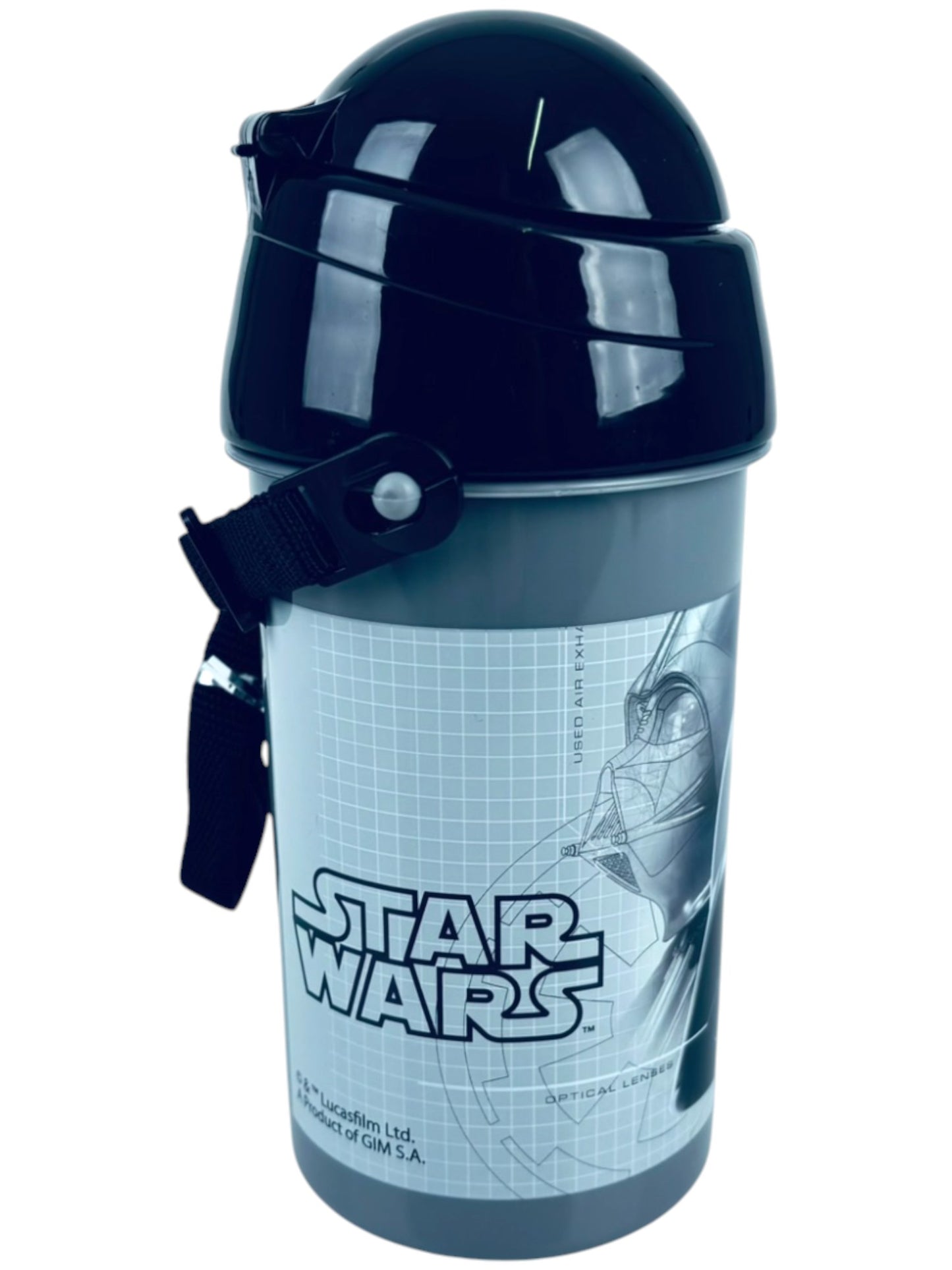 Star Wars Trinkflasche 500ml mit Klappdeckel & Tragegurt