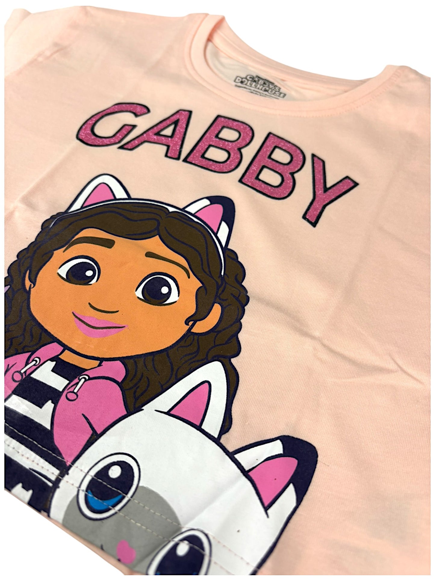 Gabby´s Dollhouse Crop Top für Mädchen mit Glitzer Gr. 104 - 134 cm