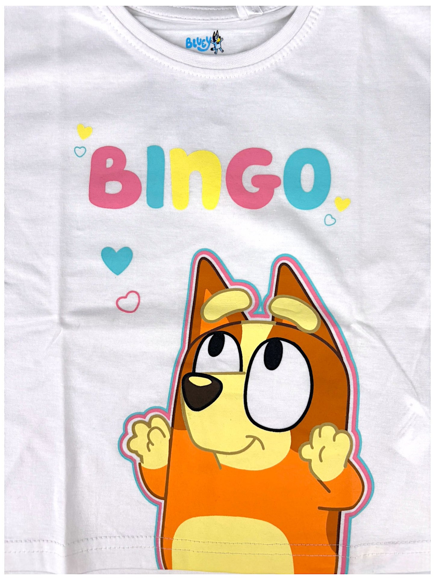 Bluey & Bingo Crop Top für Mädchen Gr. 92 - 116 cm
