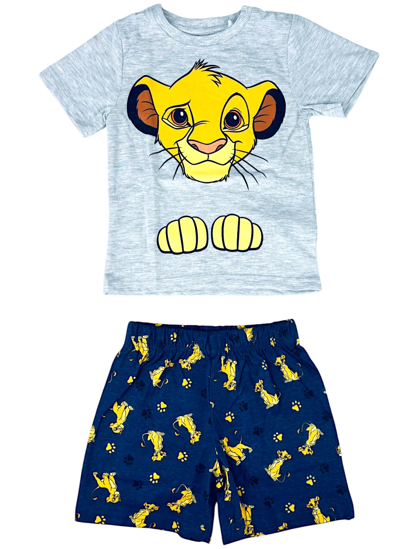 König der Löwen Schlafanzug kurz Simba - Shorty für Jungen Gr. 98 - 128 cm