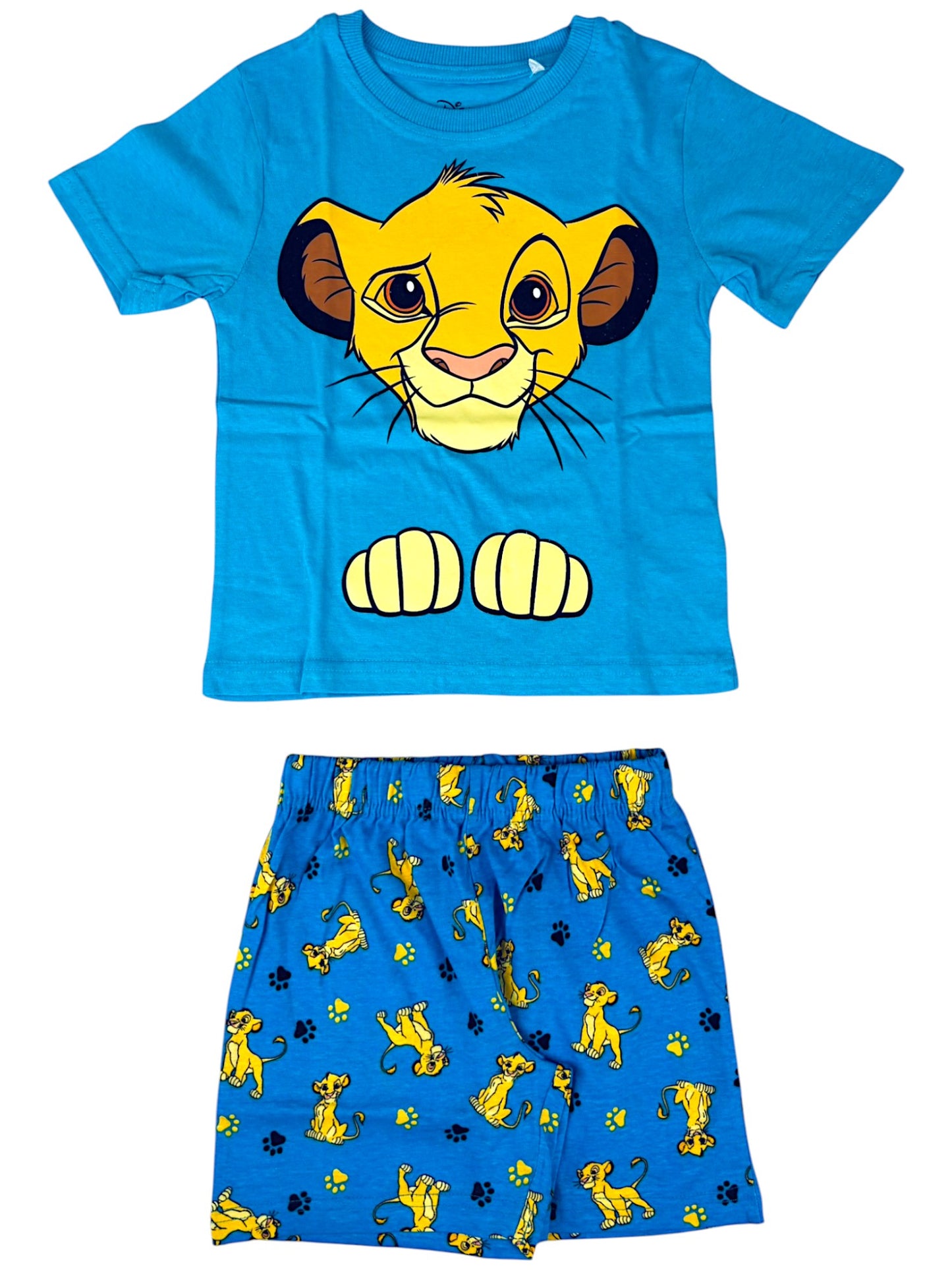 König der Löwen Schlafanzug kurz Simba - Shorty für Jungen Gr. 98 - 128 cm