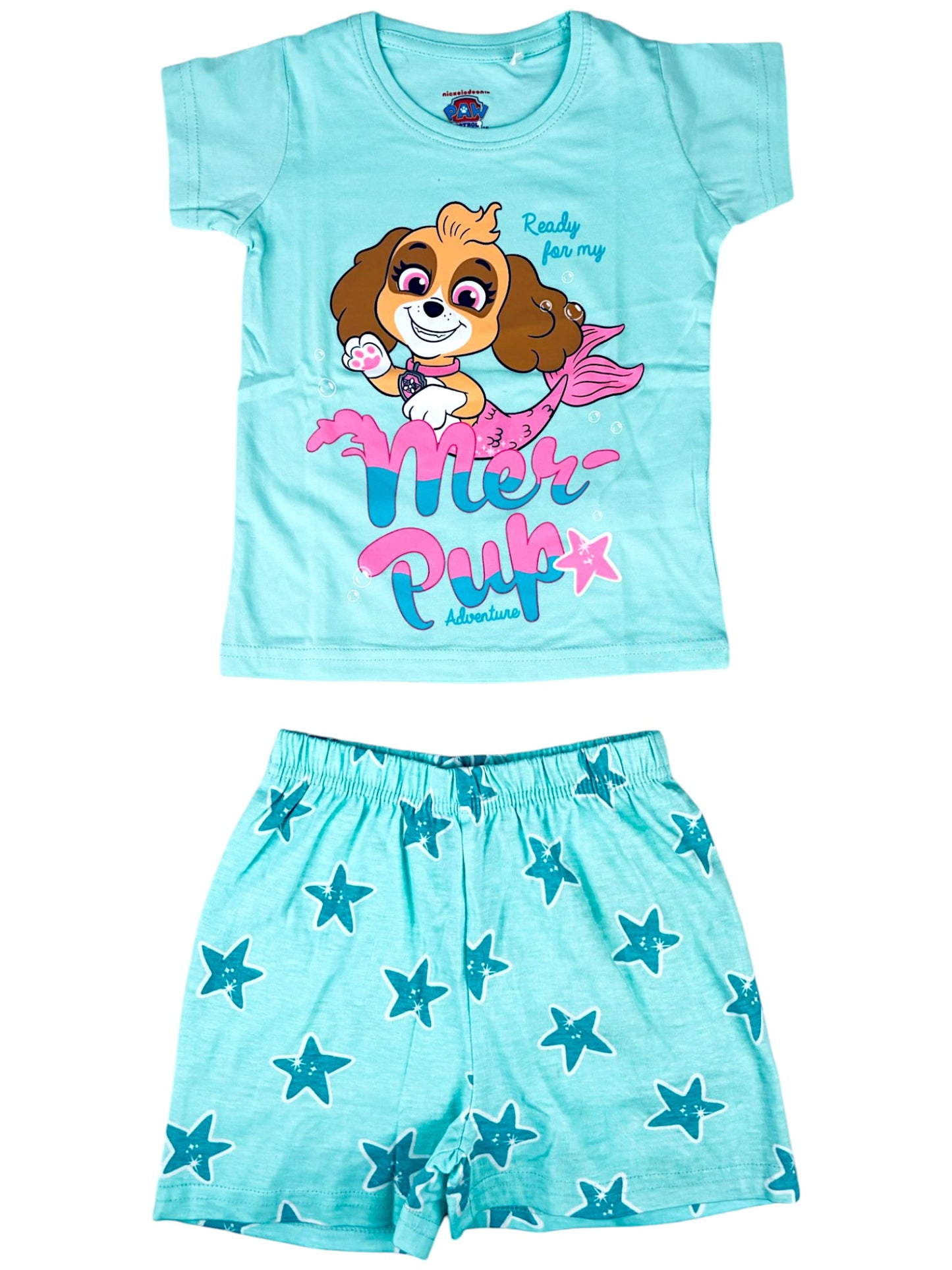 Paw Patrol Schlafanzug kurz Skye - Shorty für Mädchen Gr. 92 - 128 cm