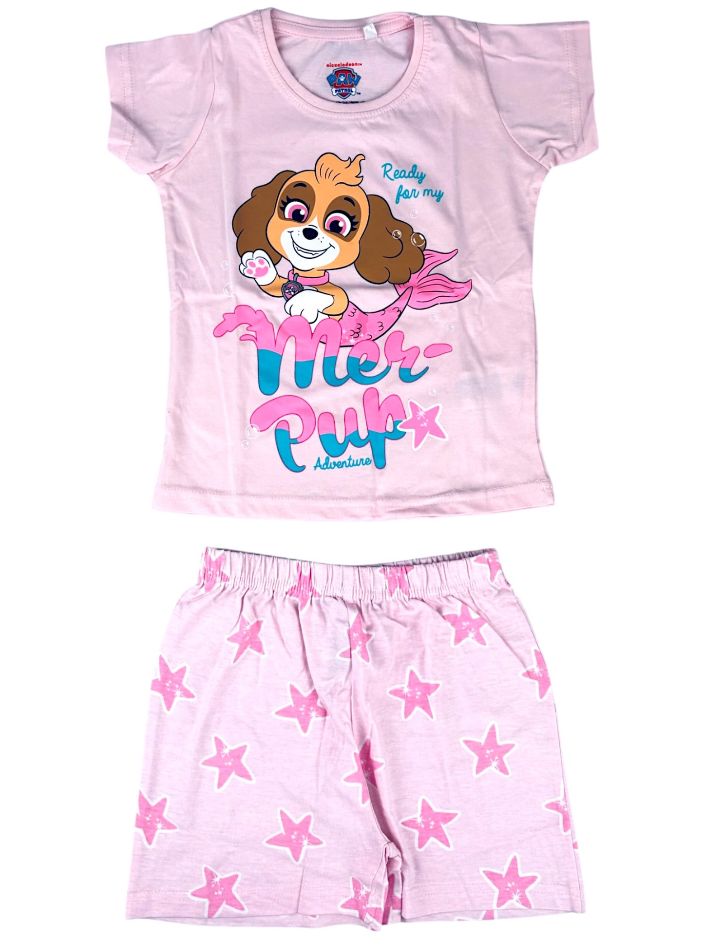 Paw Patrol Schlafanzug kurz Skye - Shorty für Mädchen Gr. 92 - 128 cm