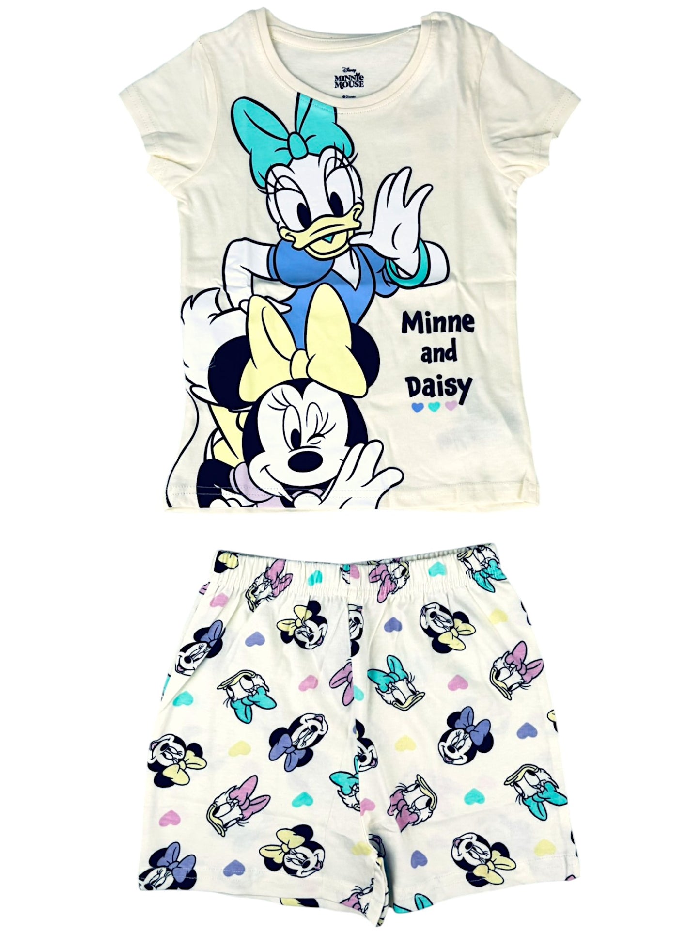 Disney Minnie Mouse Schlafanzug kurz - Shorty für Mädchen Gr. 104 - 134 cm