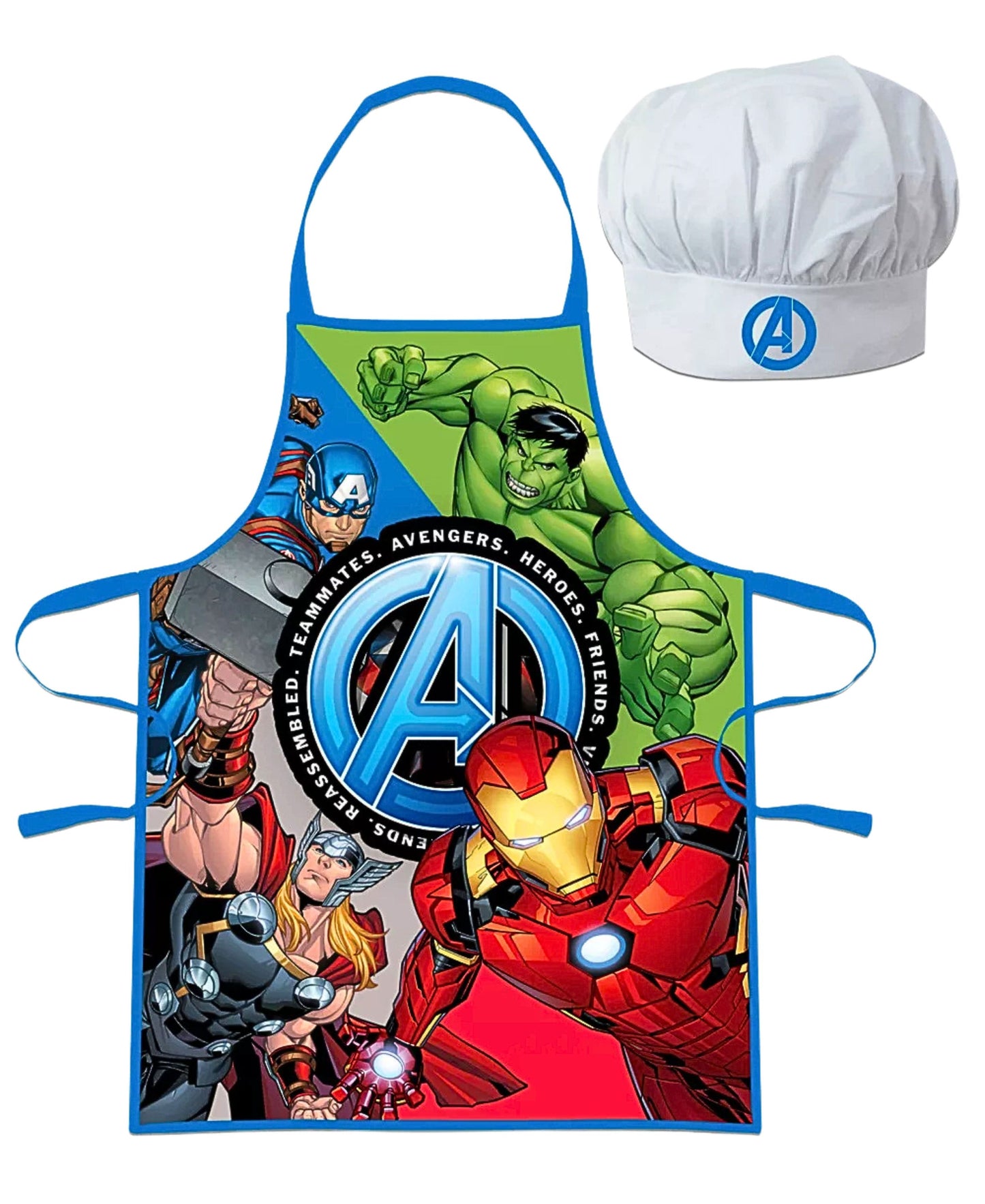 Avengers Kochschürze Set mit Kochmütze