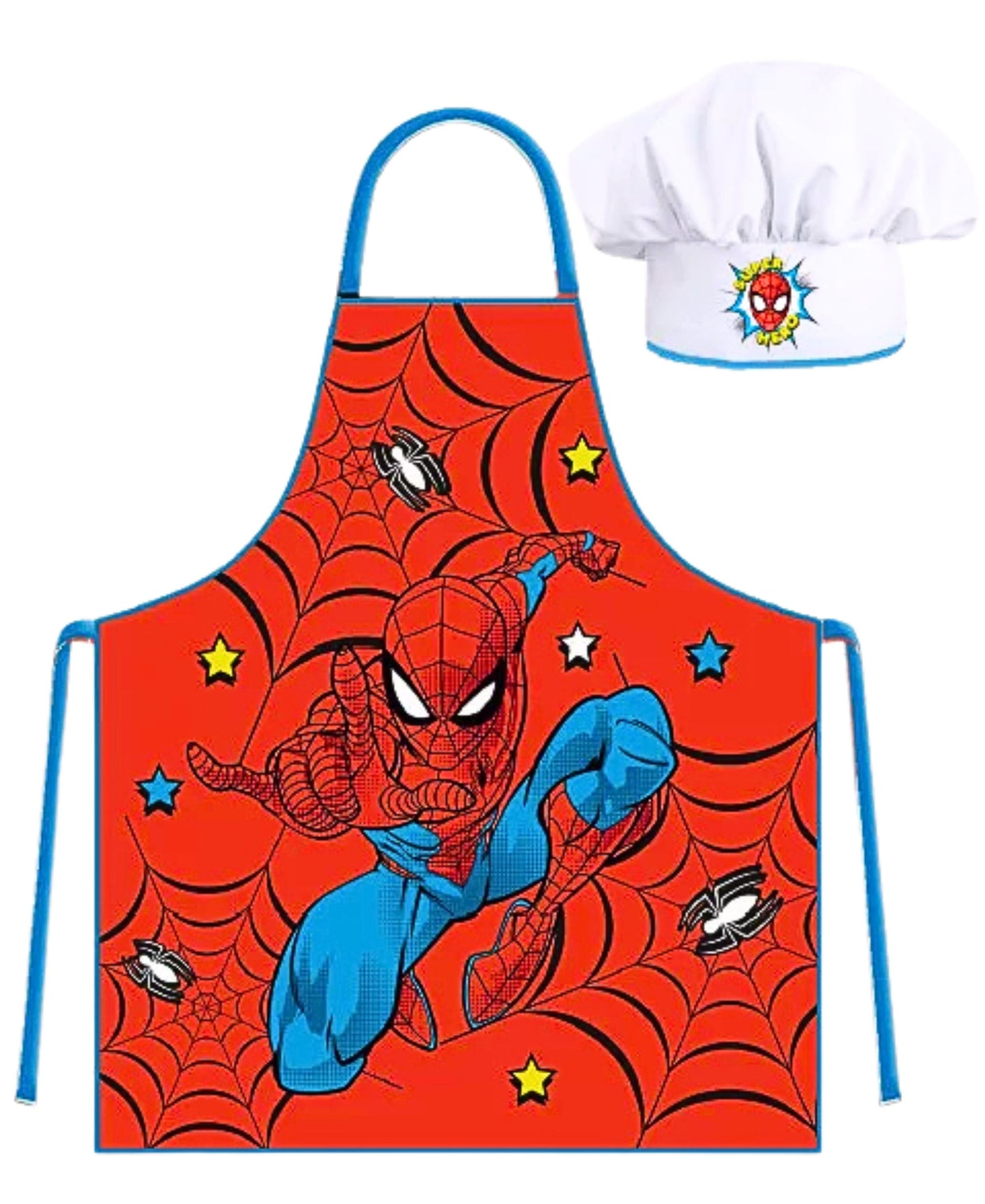 Spider-Man Kochschürze Set mit Kochmütze