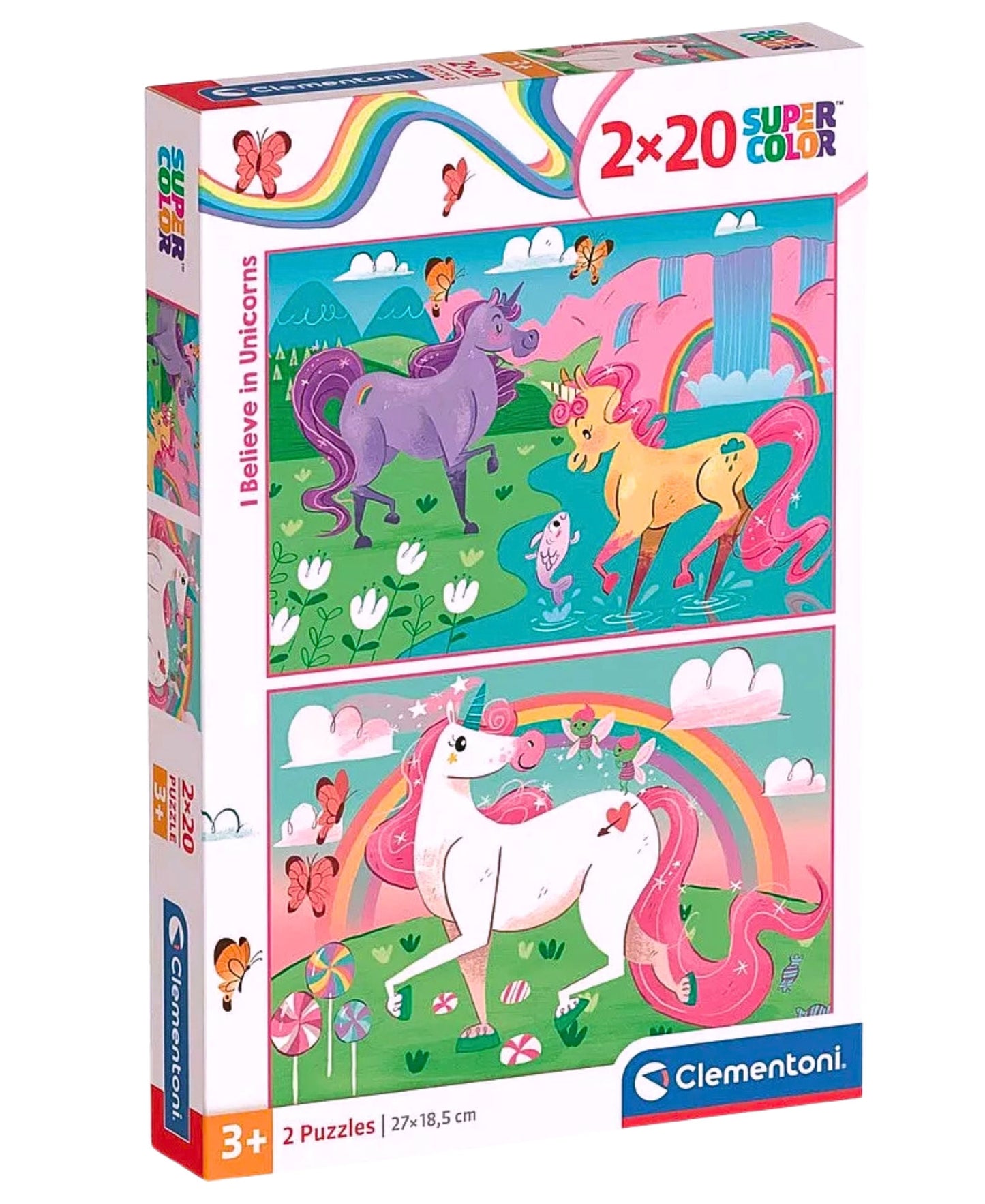 Einhörn Kinderpuzzle Clementoni 2x20 Puzzleteile