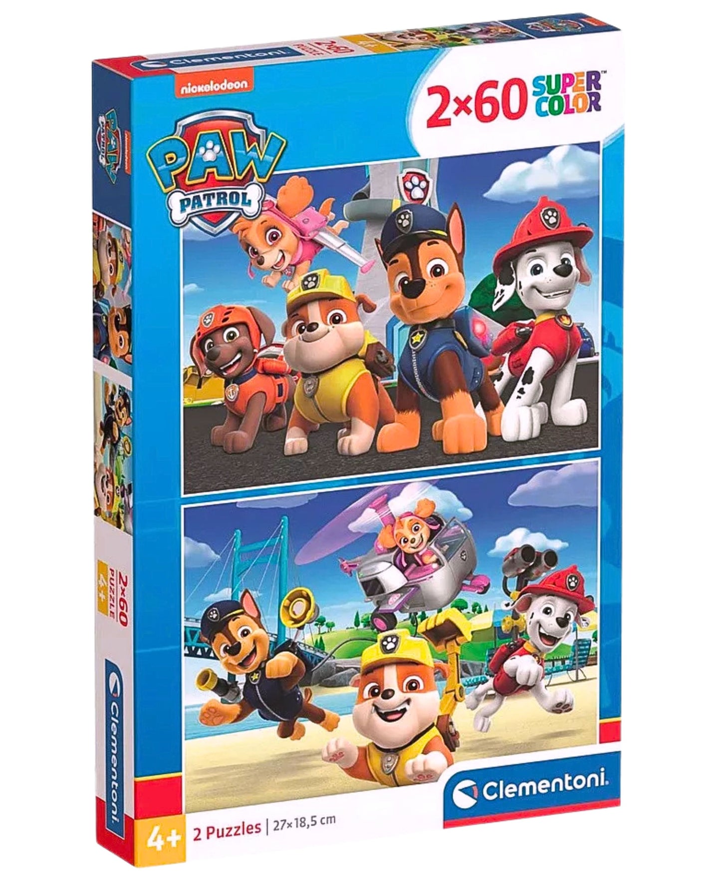 Paw Patrol Kinderpuzzle Clementoni 2x60 Puzzleteile