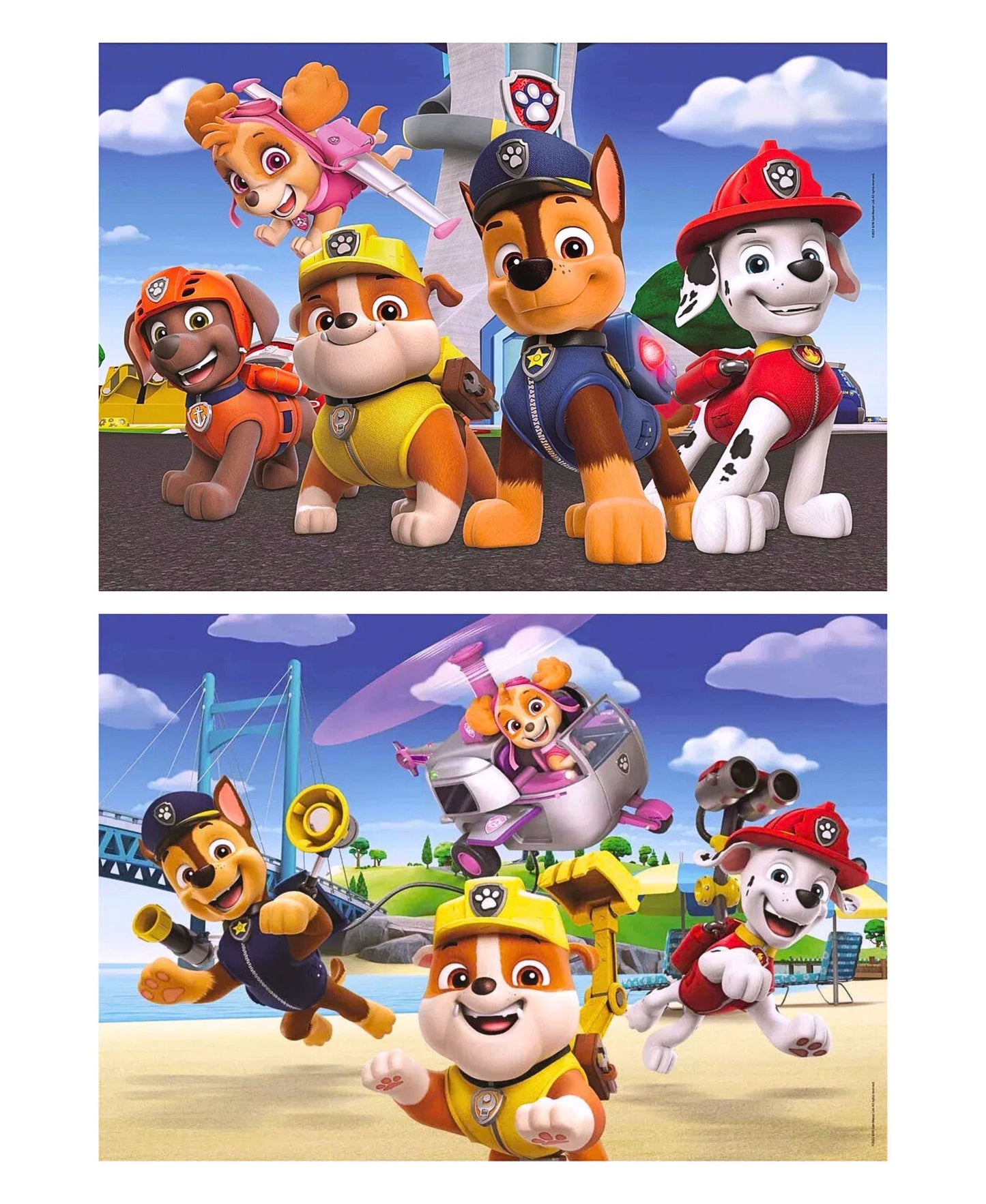 Paw Patrol Kinderpuzzle Clementoni 2x60 Puzzleteile
