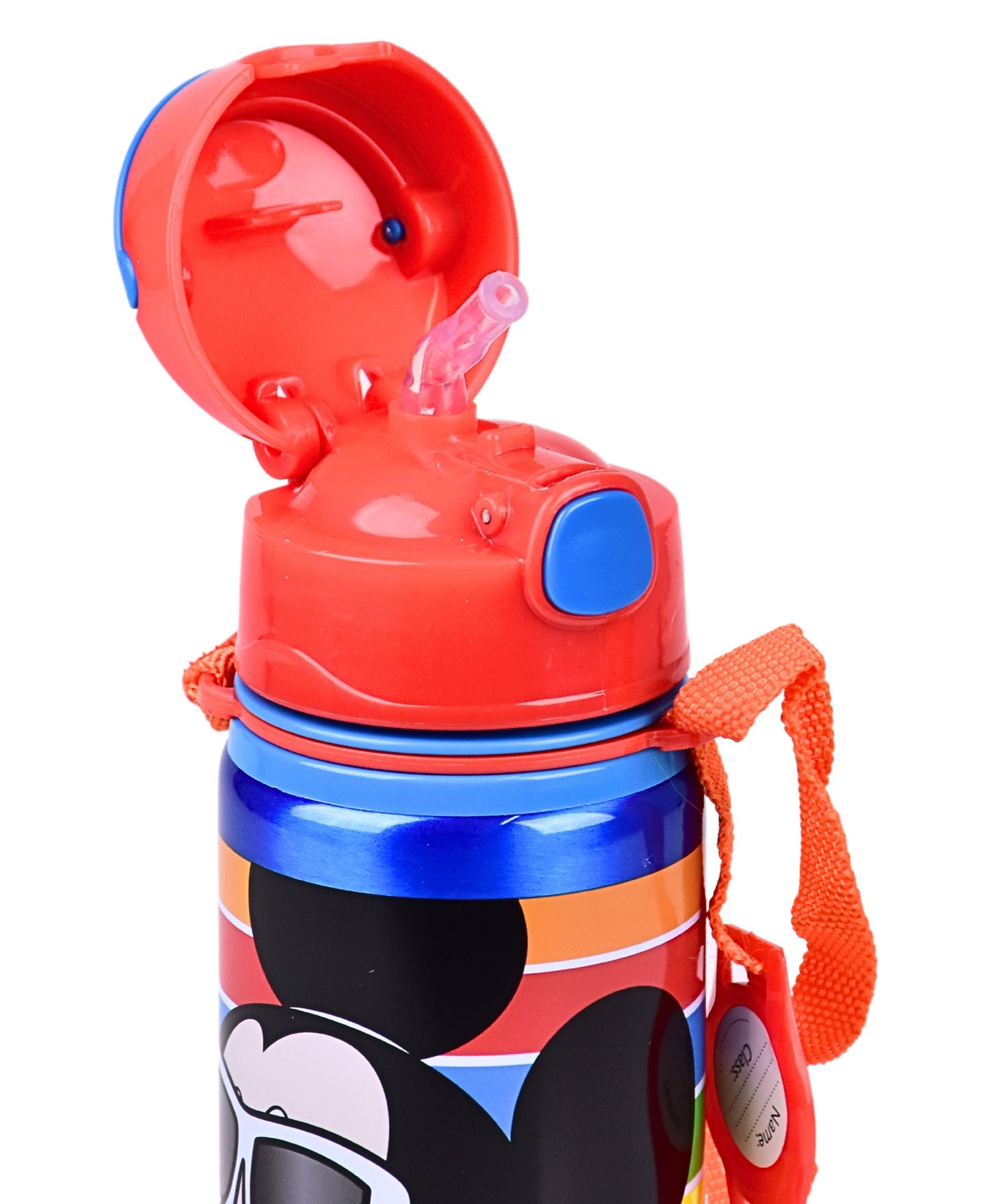 Alu-Trinkflasche Mickey Mouse 600 ml mit Tragegurt