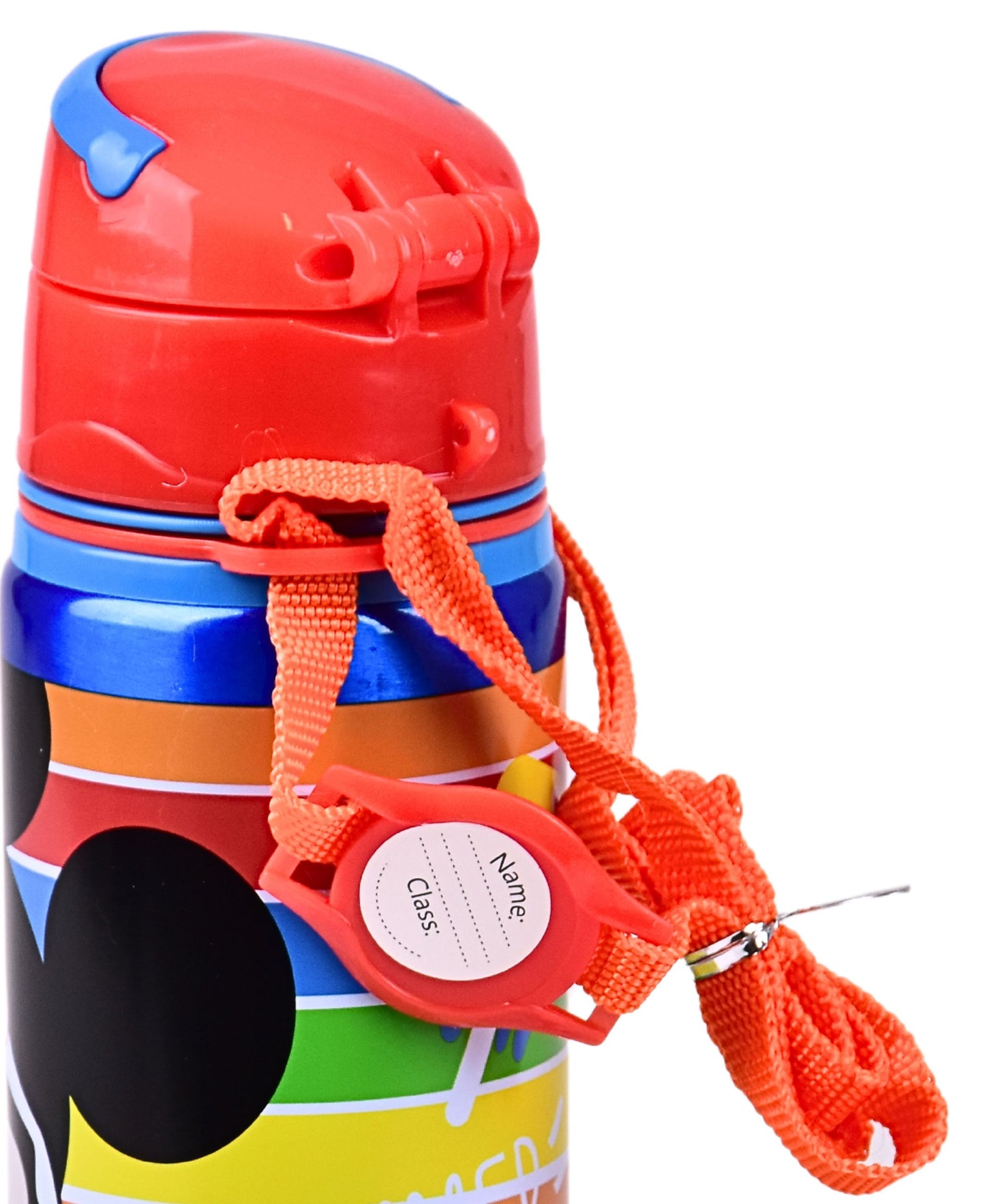 Alu-Trinkflasche Mickey Mouse 600 ml mit Tragegurt