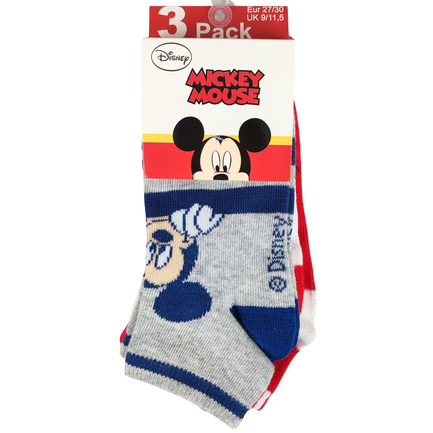Mickey Mouse Kindersocken 3er - Pack Gr. 27-34
